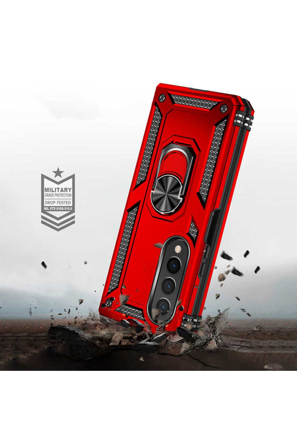 Galaxy Z Fold 4 Uyumlu Zore Vega Kılıf-Kırmızı