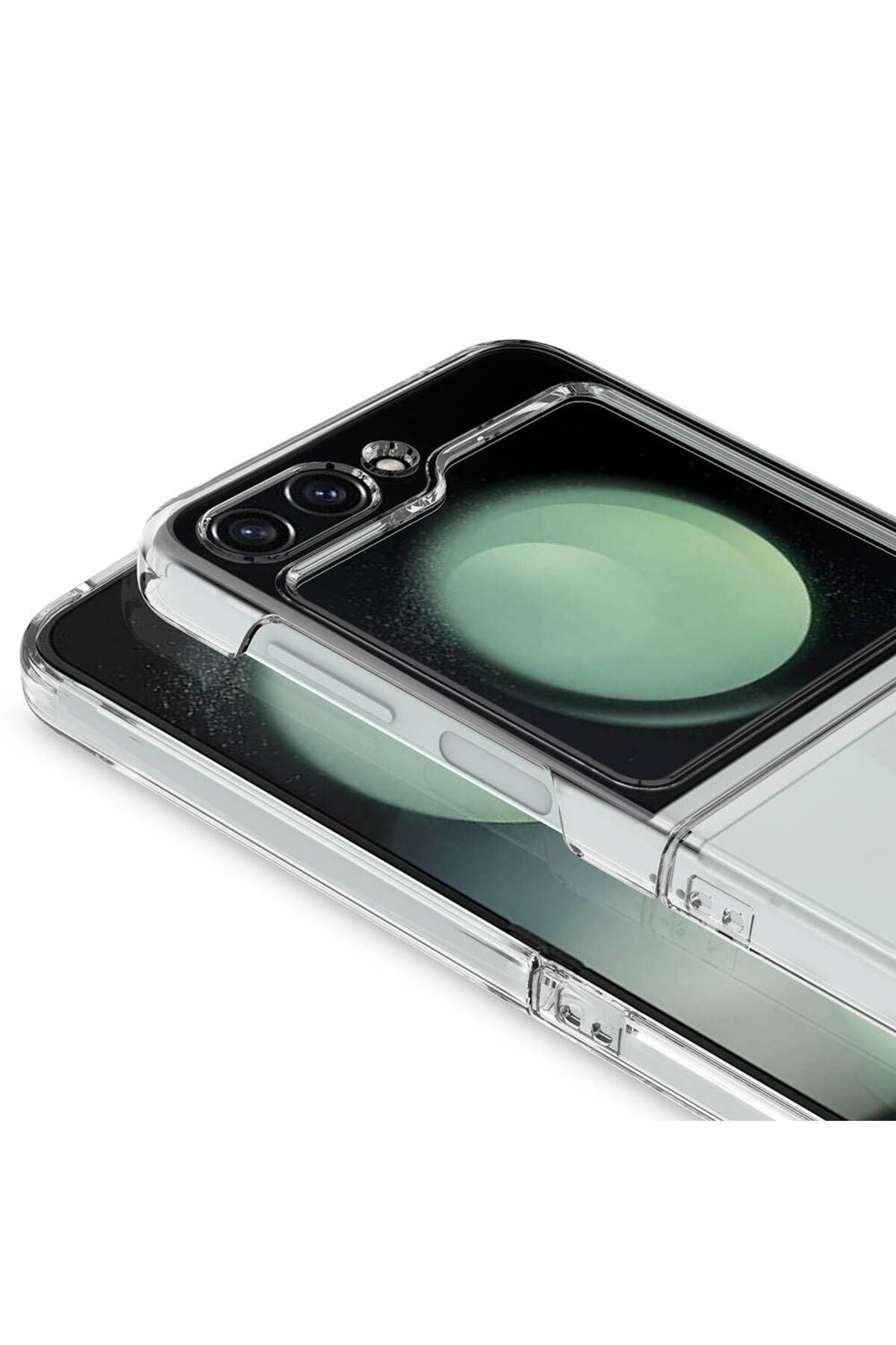 Galaxy Z Flip 5 Uyumlu Zore Droga Kılıf-Renksiz