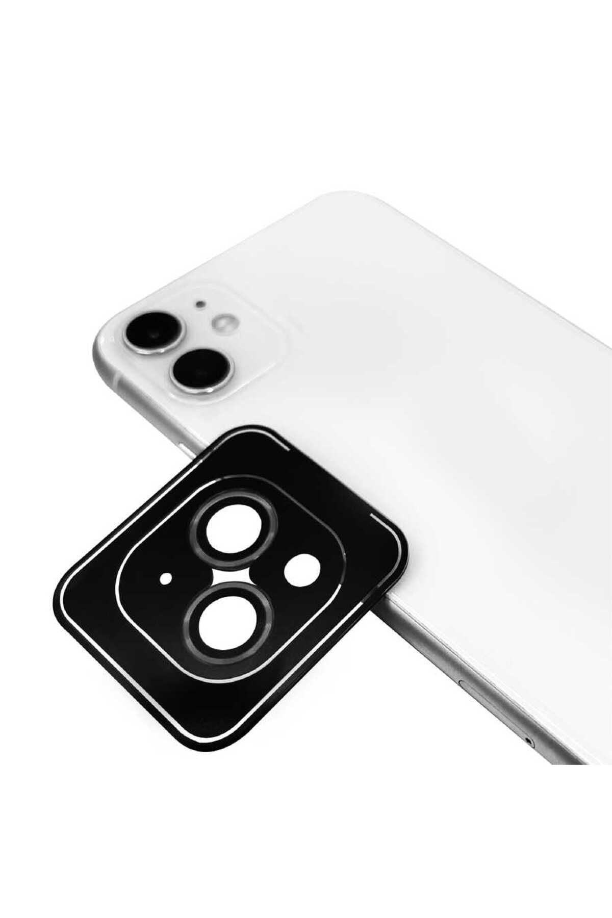 iPhone 14 Uyumlu Zore CL-09 Kamera Koruyucu-Koyu Gri
