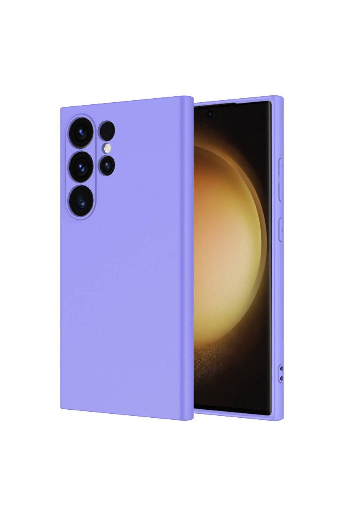Galaxy S24 Ultra Uyumlu CSK Zore Mara Lansman Kılıf-Lila
