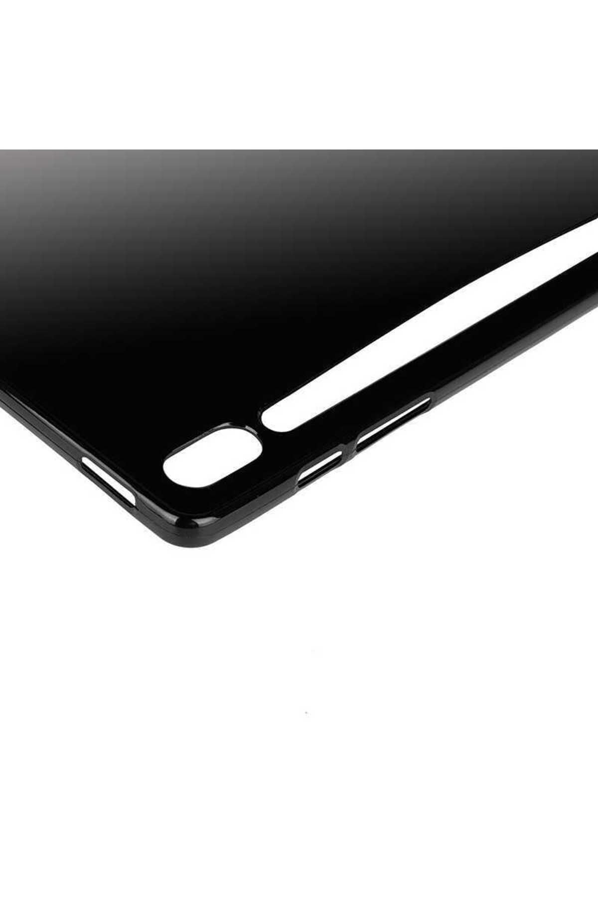 Galaxy Tab S6 T860 Kılıf  Uyumlu Zore Tablet Süper Silikon Kapak-Renksiz