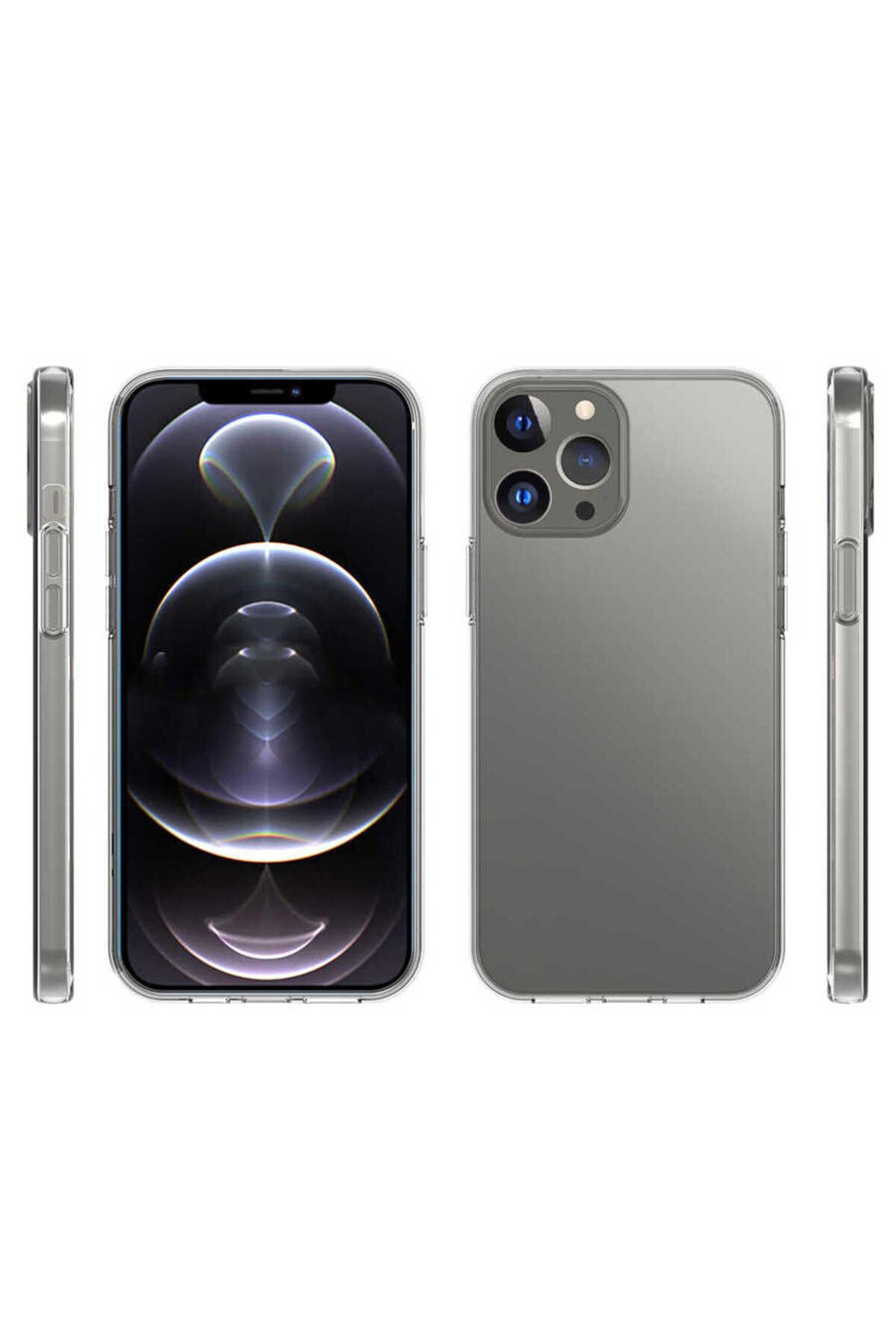 iPhone 15 Pro Max Uyumlu Zore Süper Silikon Kılıf-Renksiz