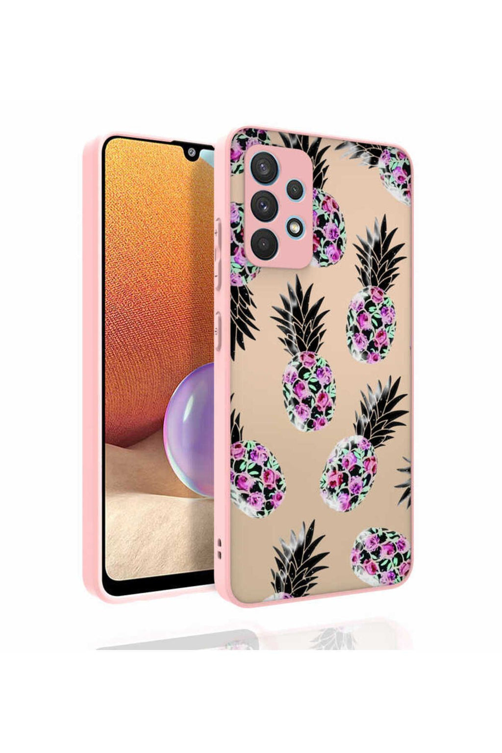 Galaxy A32 4G Kılıf Desenli Kamera Korumalı Parlak Zore Nora Kapak - NO6