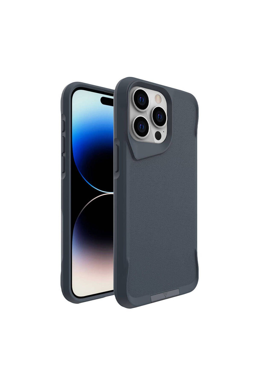 iPhone 15 Pro Max Uyumlu Zore AiHTTg Kenarlı T-Max Mat Standlı Kılıf-Gri