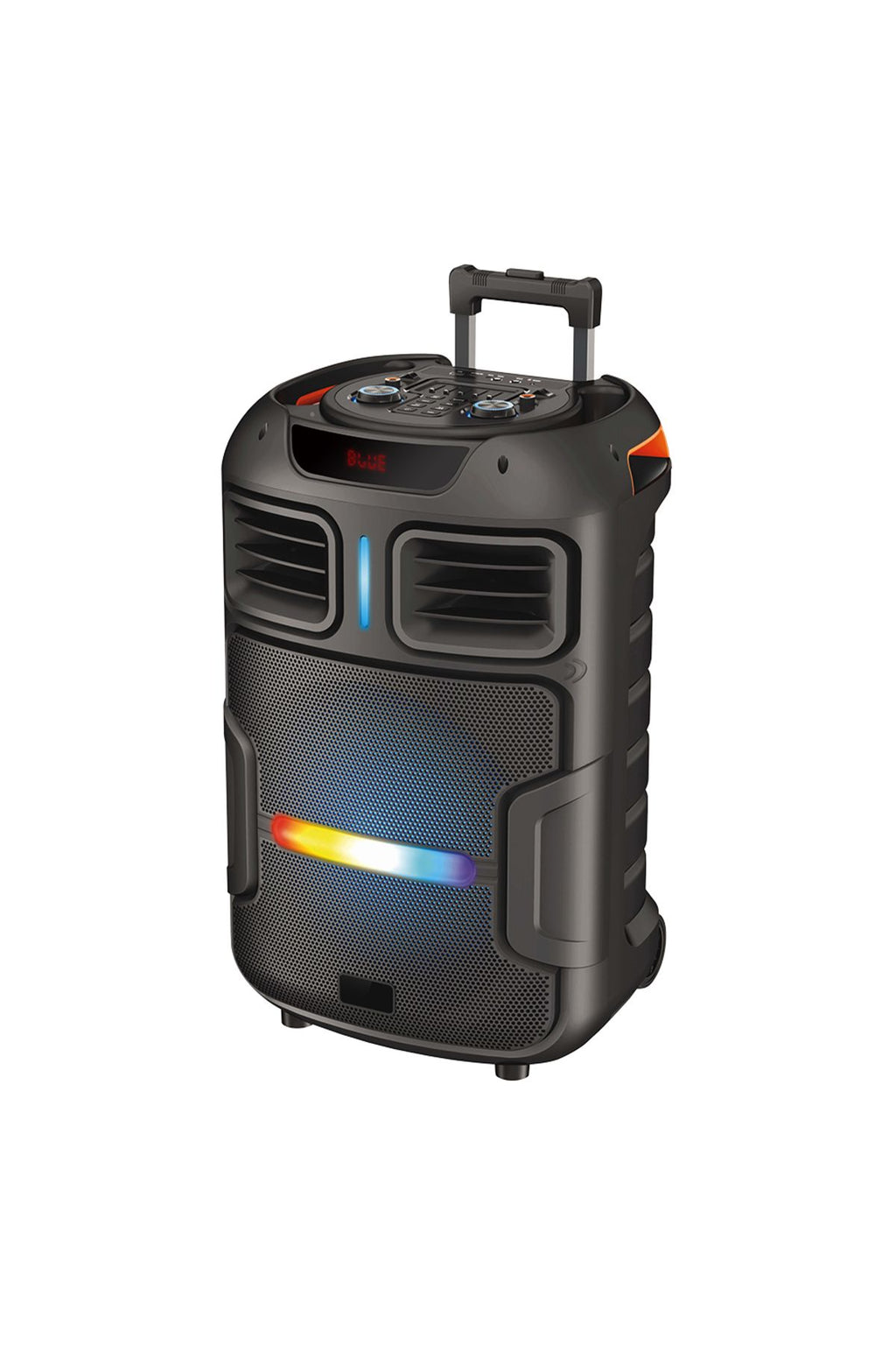 Dijital LED Göstergeli FM Radyolu Mikrofonlu RGB TWS 15 inç Stereo Bass Kablosuz Karaok