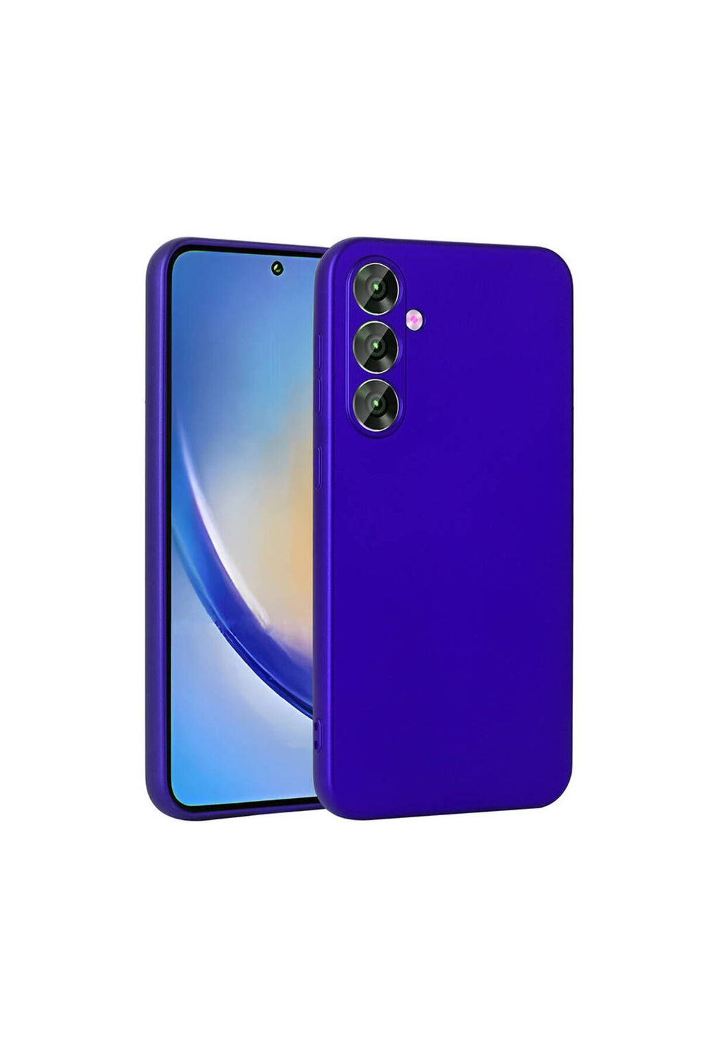 Galaxy A55 Kılıf Zore Premier Silikon Kapak - Saks Mavi