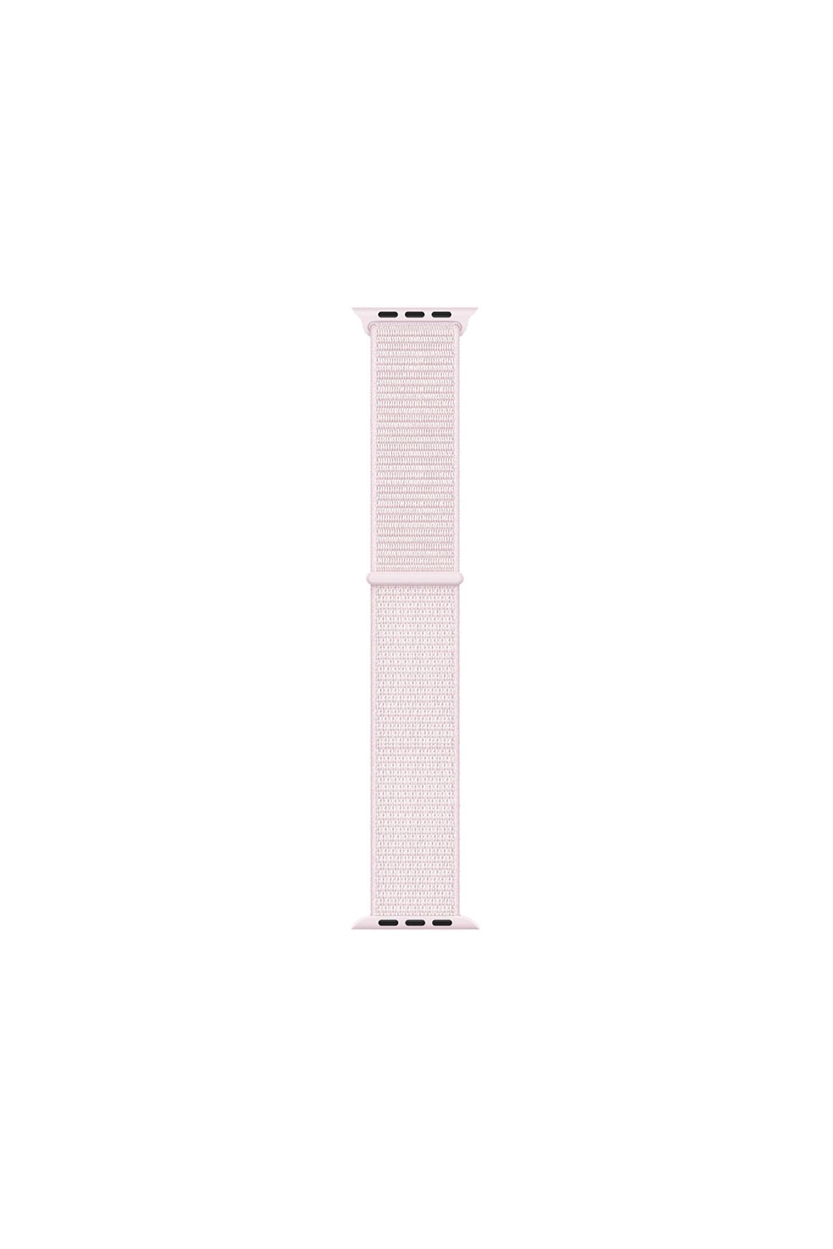 Watch uyumlu 40mm Kordon Band-03 Serisi Hasır Strap Kayış-Sea Salt