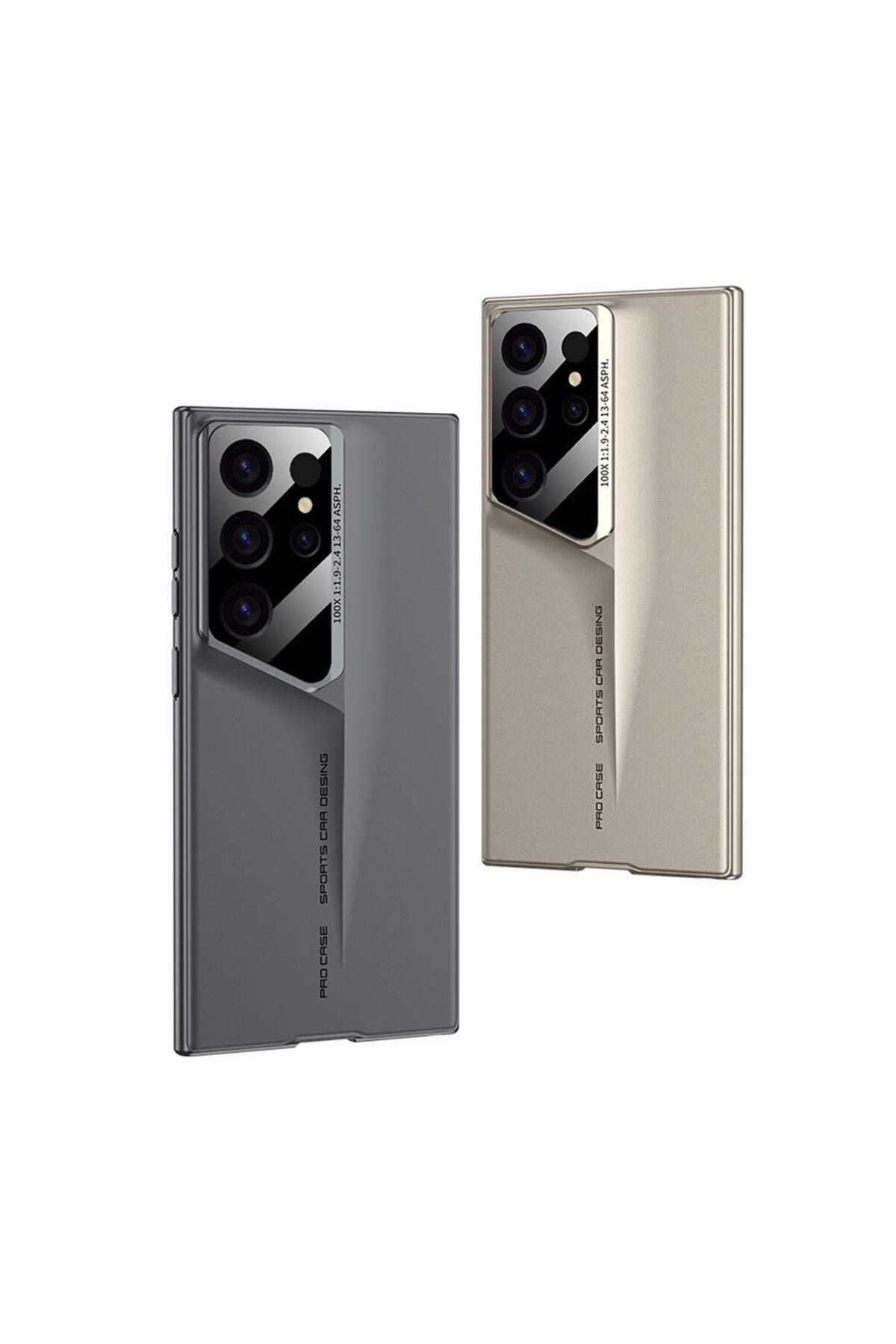 Galaxy S23 Ultra Kılıf Ultra İnce Kamera Korumalı Sert Rubber Zore Procase Kapak-Siyah