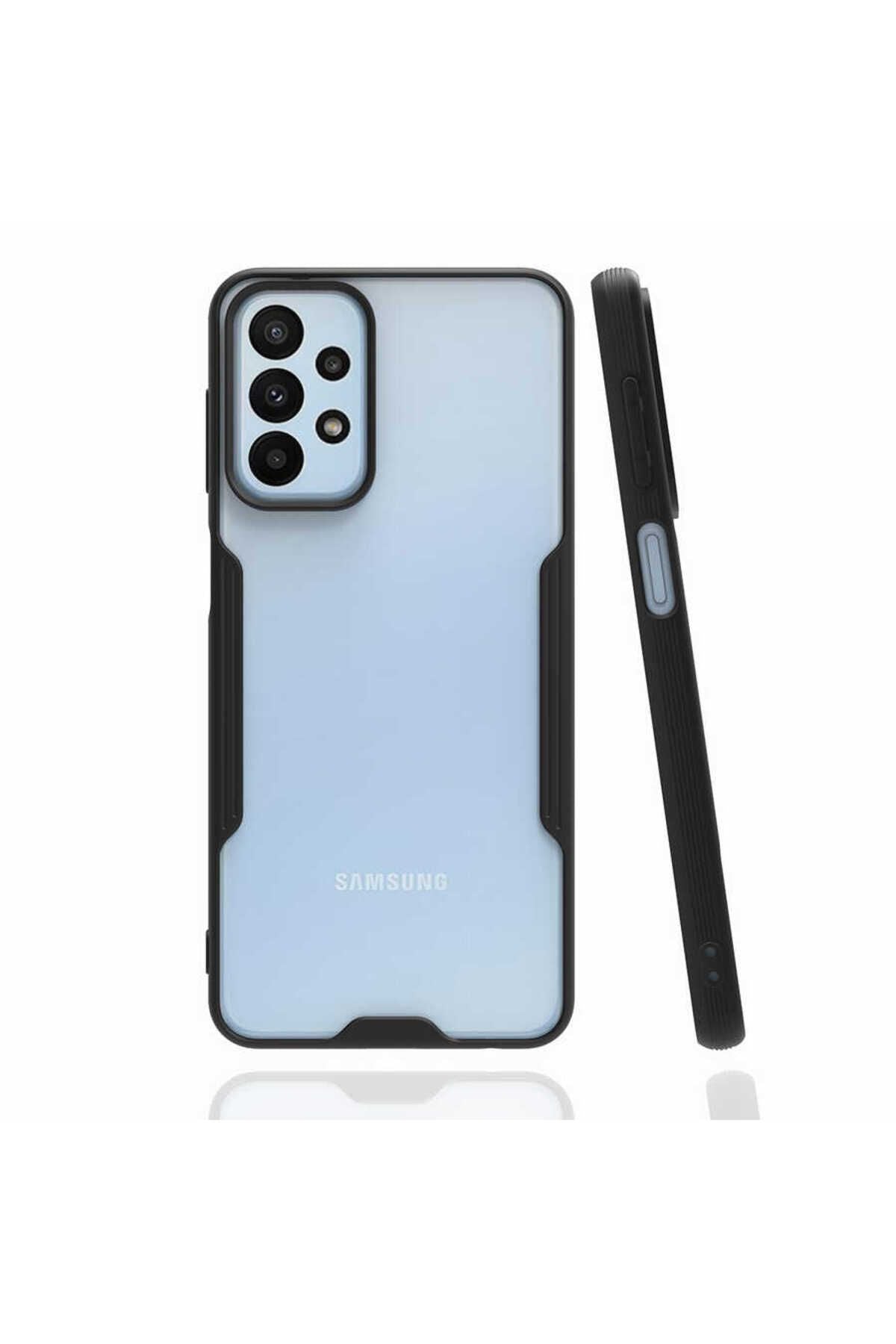 Galaxy A23 Kılıf Zore Parfe Kapak - Mor