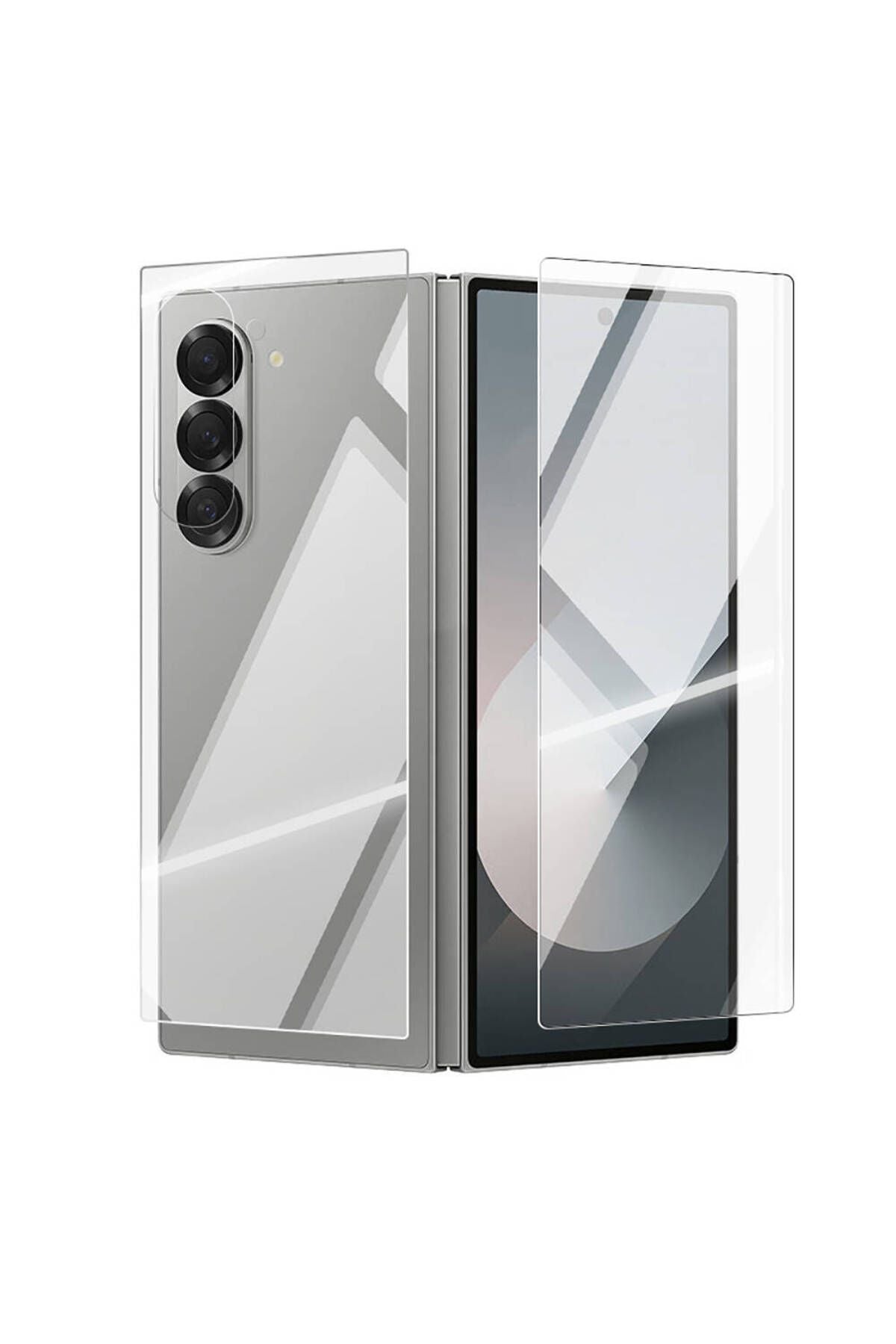 Galaxy Z Fold 6 Uyumlu Etnaa 2in1 Cam Ekran Koruyucu-Şeffaf