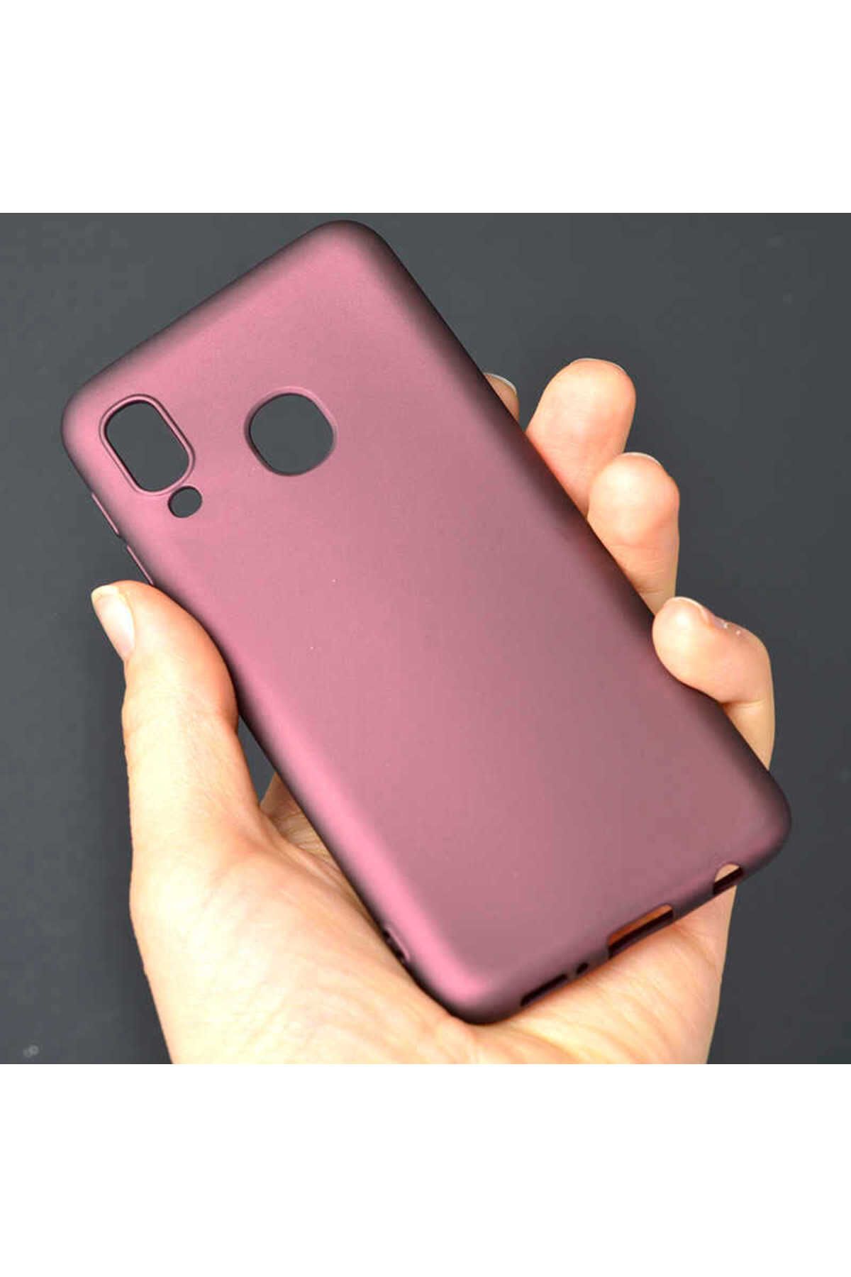 Galaxy A40 Kılıf Zore Premier Silikon Kapak - Saks Mavi