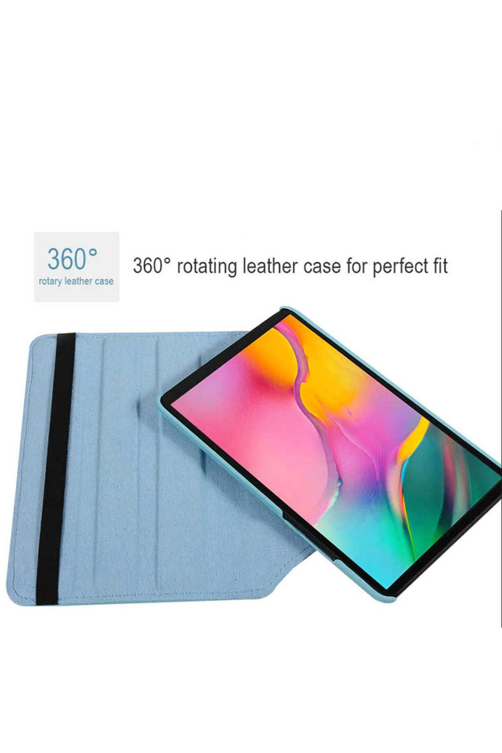 Galaxy Tab A7 Lite T225  Uyumlu Zore Dönebilen Standlı Kılıf-Lacivert