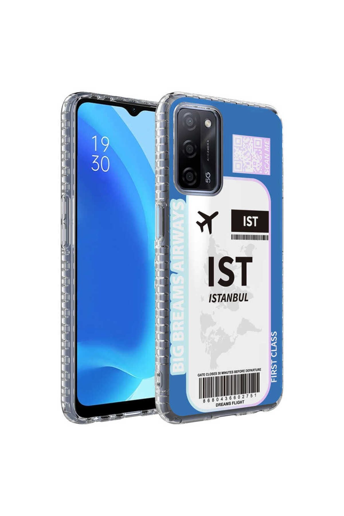A54 4G Kılıf Airbag Kenarlı Renkli Desenli Silikon Zore Elegans Kapak - NO8