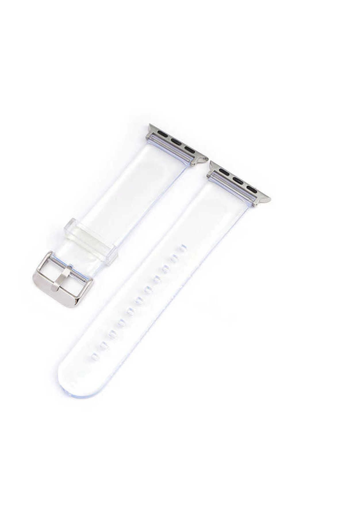 Watch 40mm KRD-13 Şeffaf Uyumlu Zore Kordon-Renksiz