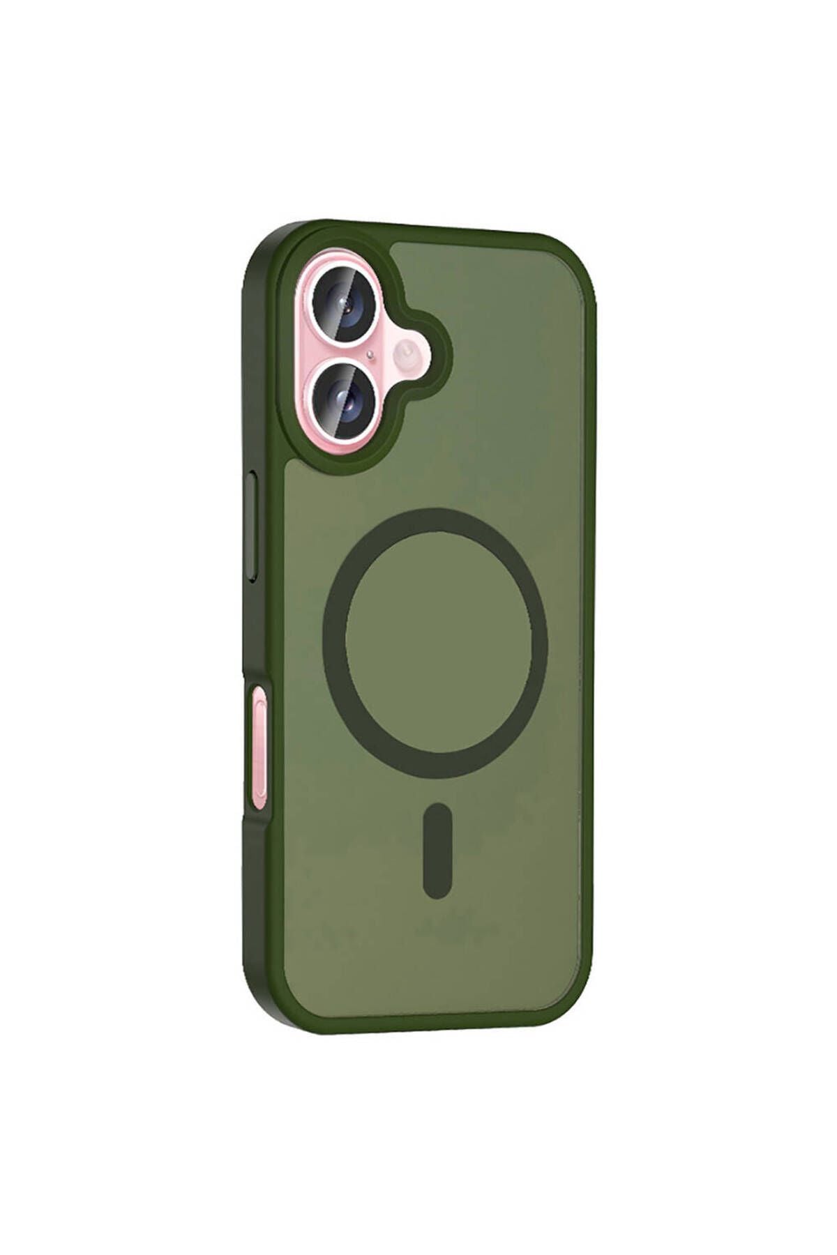 iPhone 16 Plus Kılıf Magsafe Şarj Özellikli Mat Arka Yüzey Zore Sio Kapak - Rose Gold
