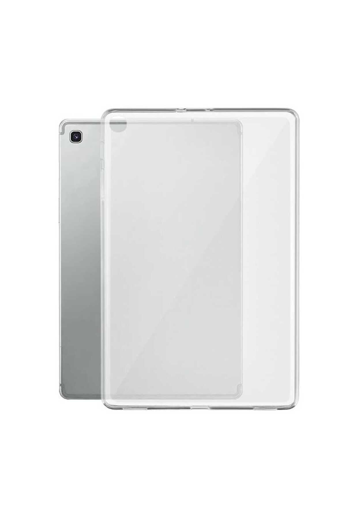 Galaxy Tab A7 Lite T225 Kılıf  Uyumlu Zore Tablet Süper Silikon Kapak-Renksiz