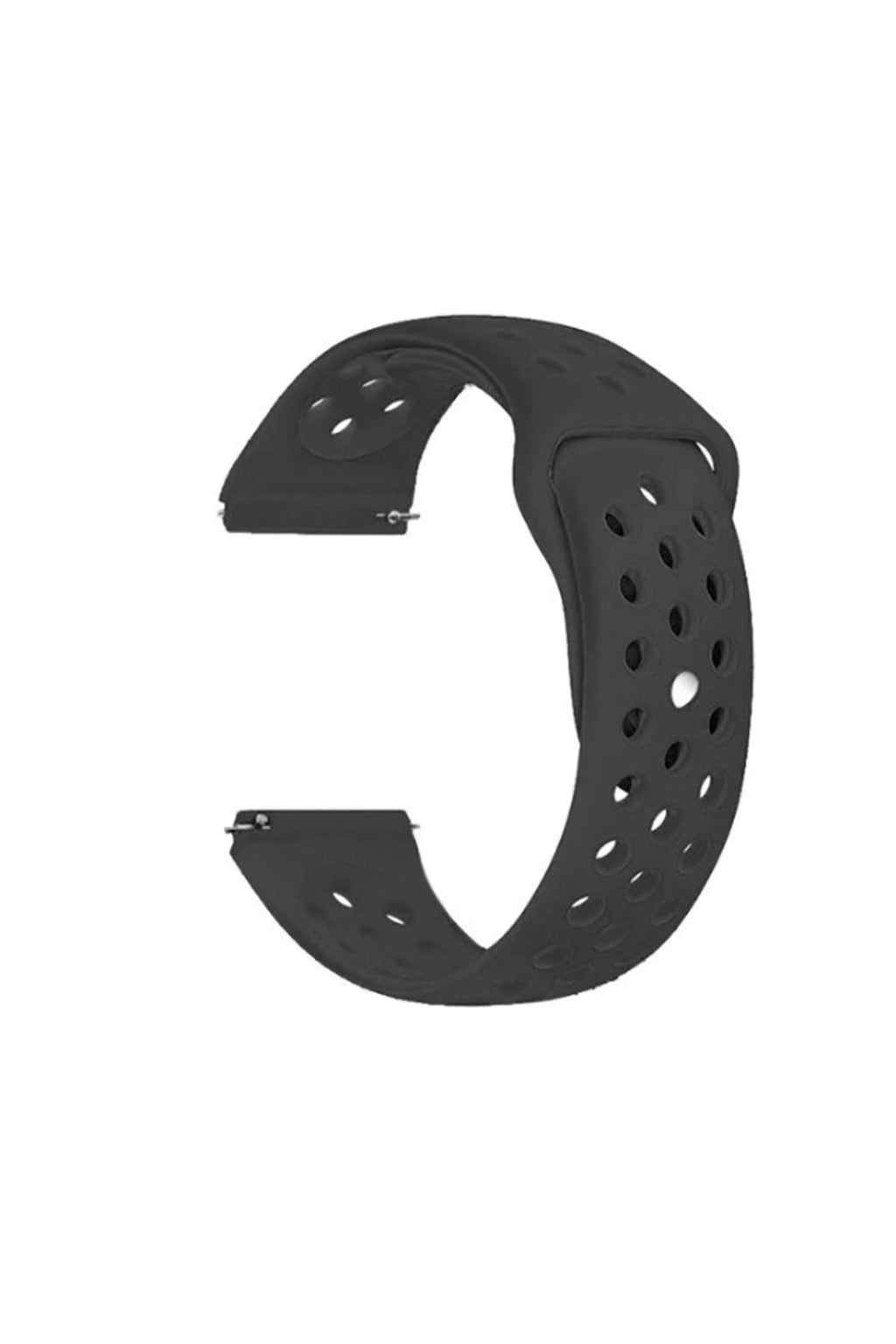 Galaxy Watch 46mm (22mm) KRD-02 Uyumlu Zore Kordon-Kırmızı-Siyah