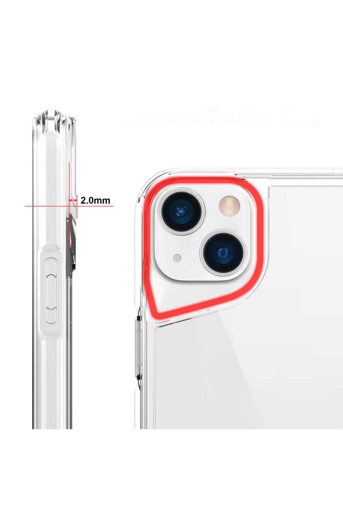 iPhone 14 Uyumlu Zore T-Max Kılıf-Renksiz