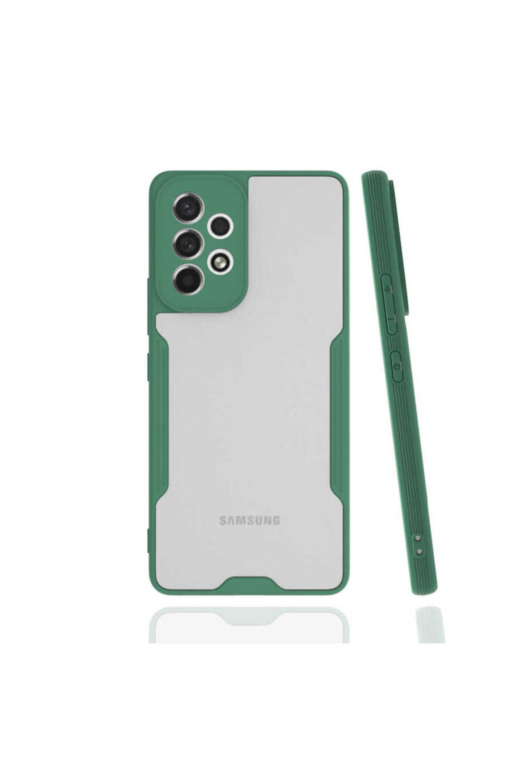 Galaxy A33 5G Kılıf Zore Parfe Kapak - Koyu Yeşil