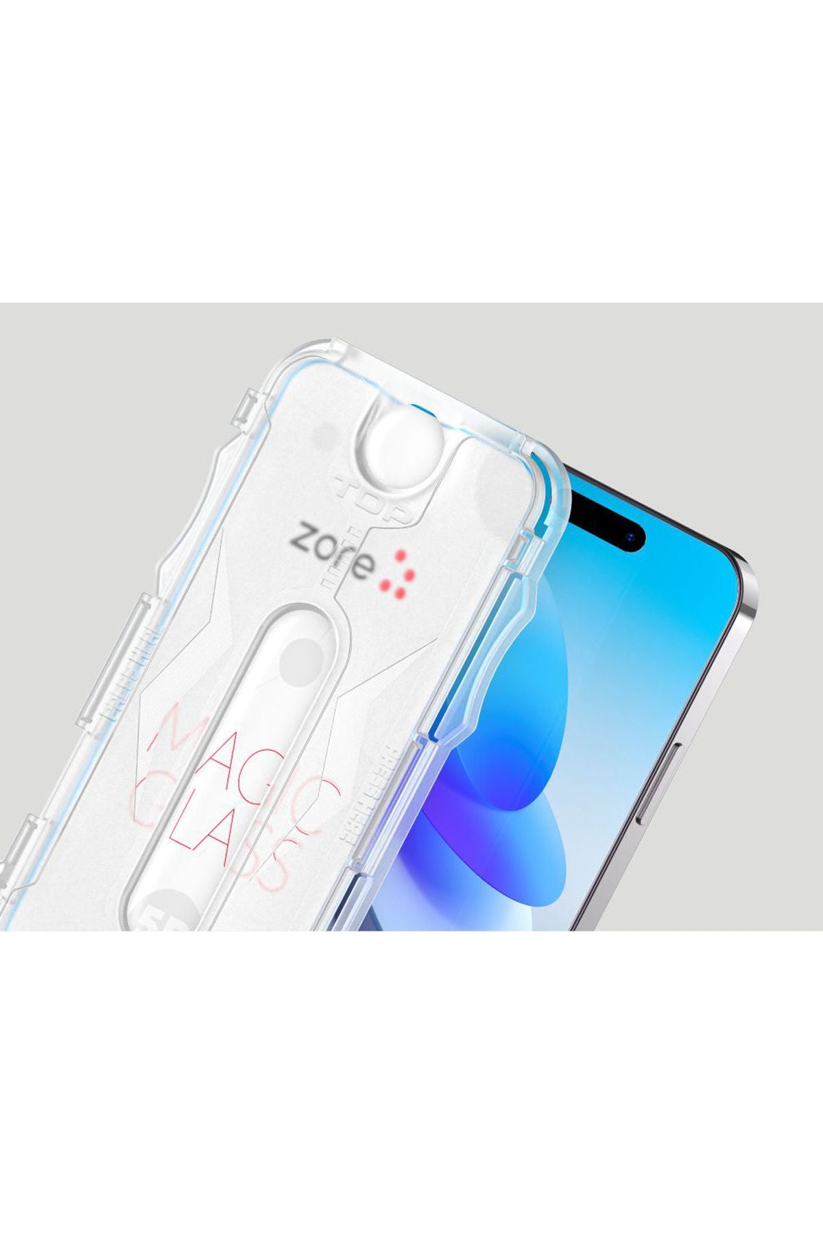 iPhone XS 5.8 Uyumlu Zore Kolay Uygulama Aparatlı 5D Magic Glass Cam Ekran Koruyucu