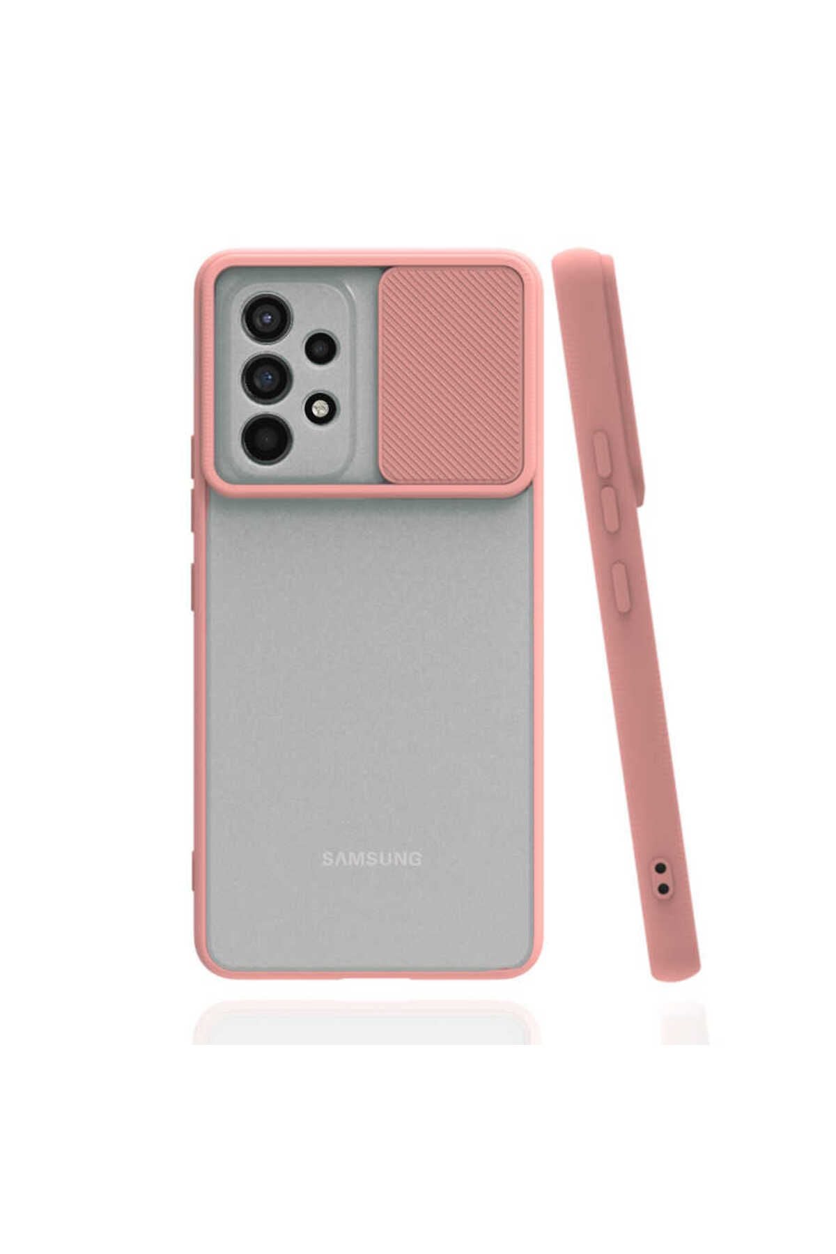 Galaxy A53 5G Kılıf Zore Lensi Kapak - Pembe Açık