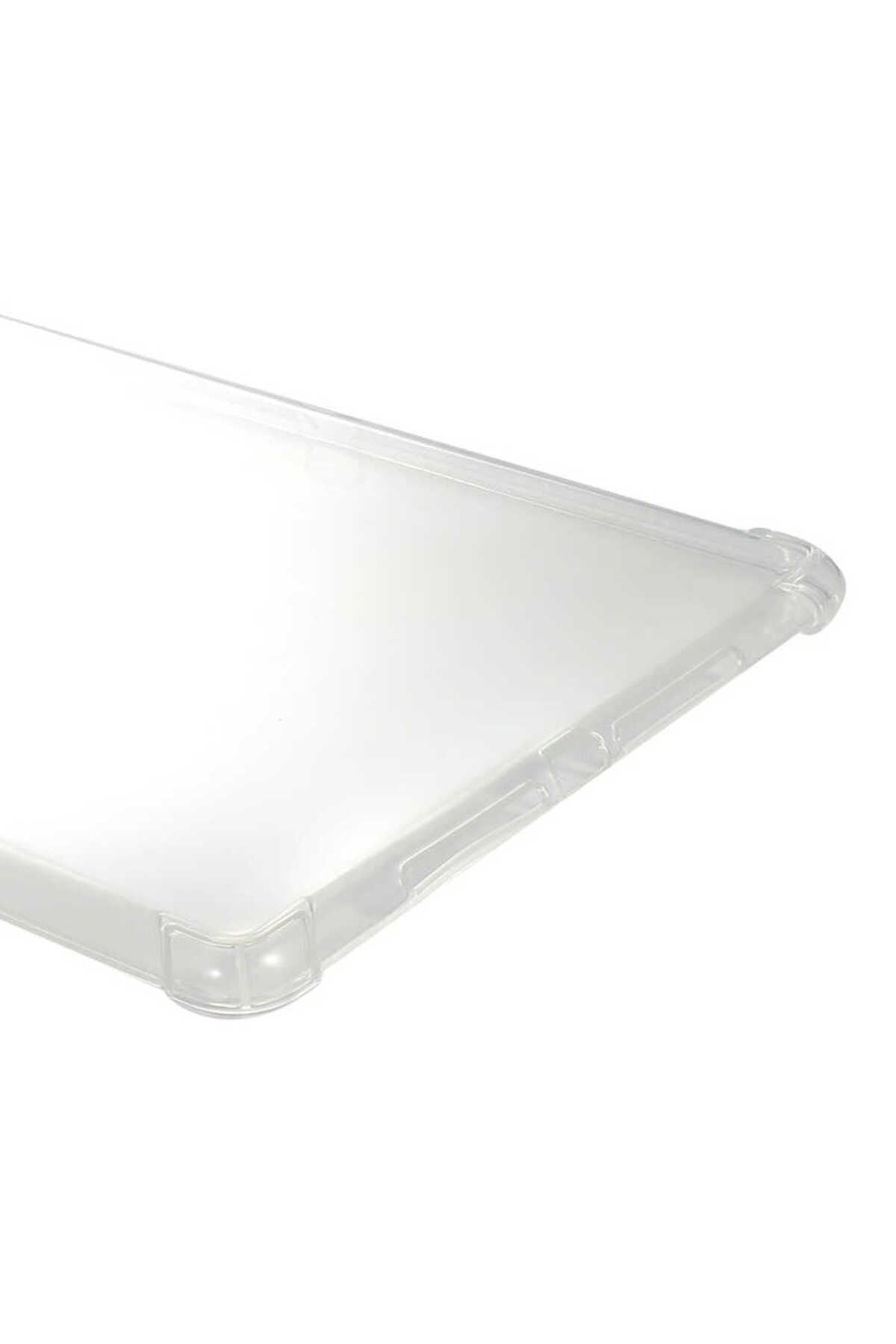 iPad 10.2 2021 (9.Nesil) - Uyumlu Uyumlu Zore Tablet Nitro Anti Shock Silikon Kapak-Renksiz