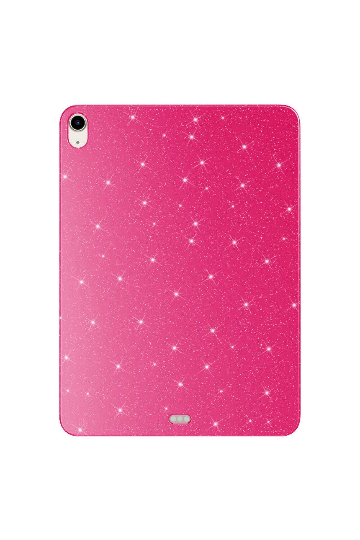 iPad 10.9 2022 (10.Nesil) Simli Parlak Görünümlü Uyumlu Zore Tablet Koton Kılıf-Pembe Koyu