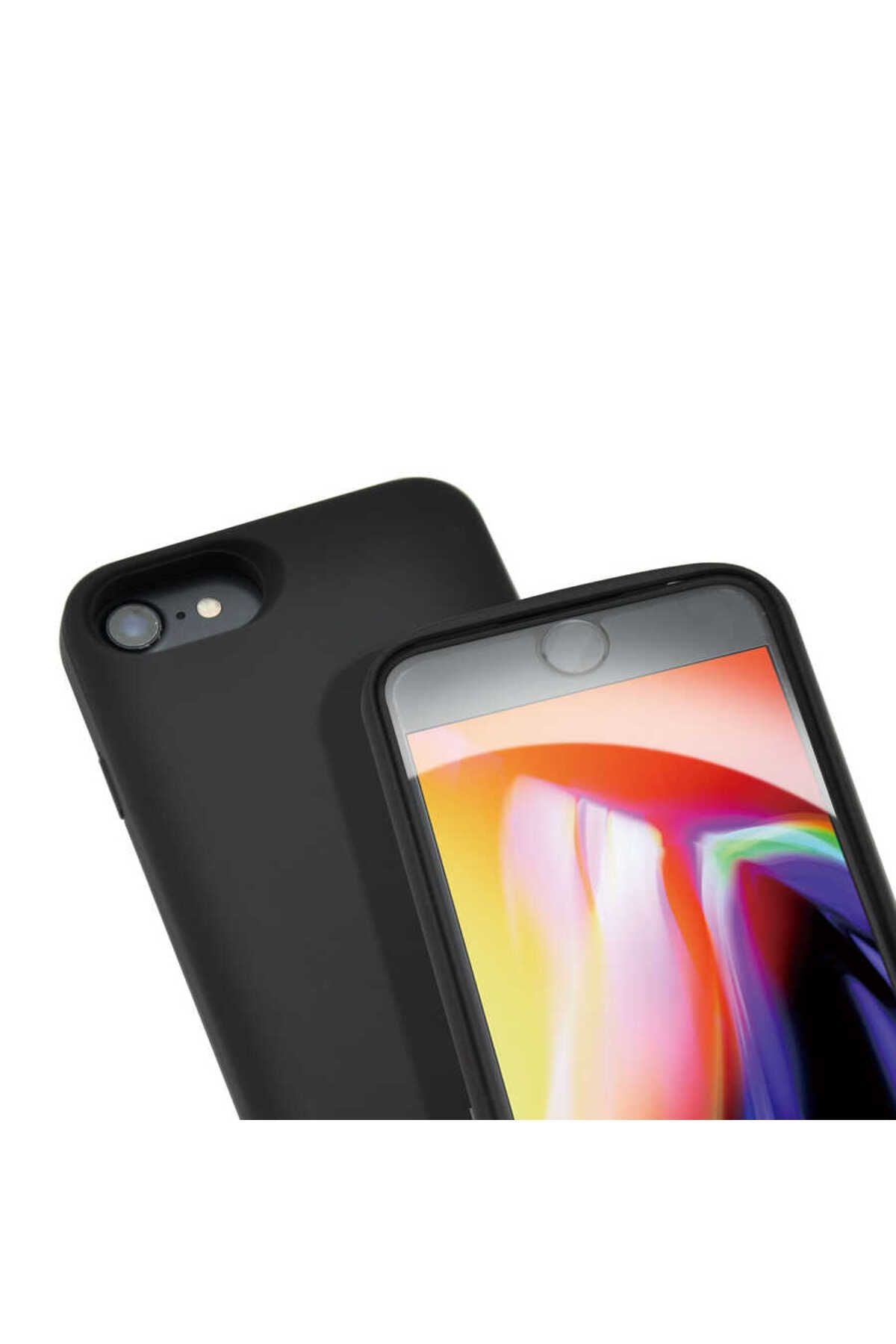 iPhone SE 2022 Zore Şarjlı Kılıf-Siyah