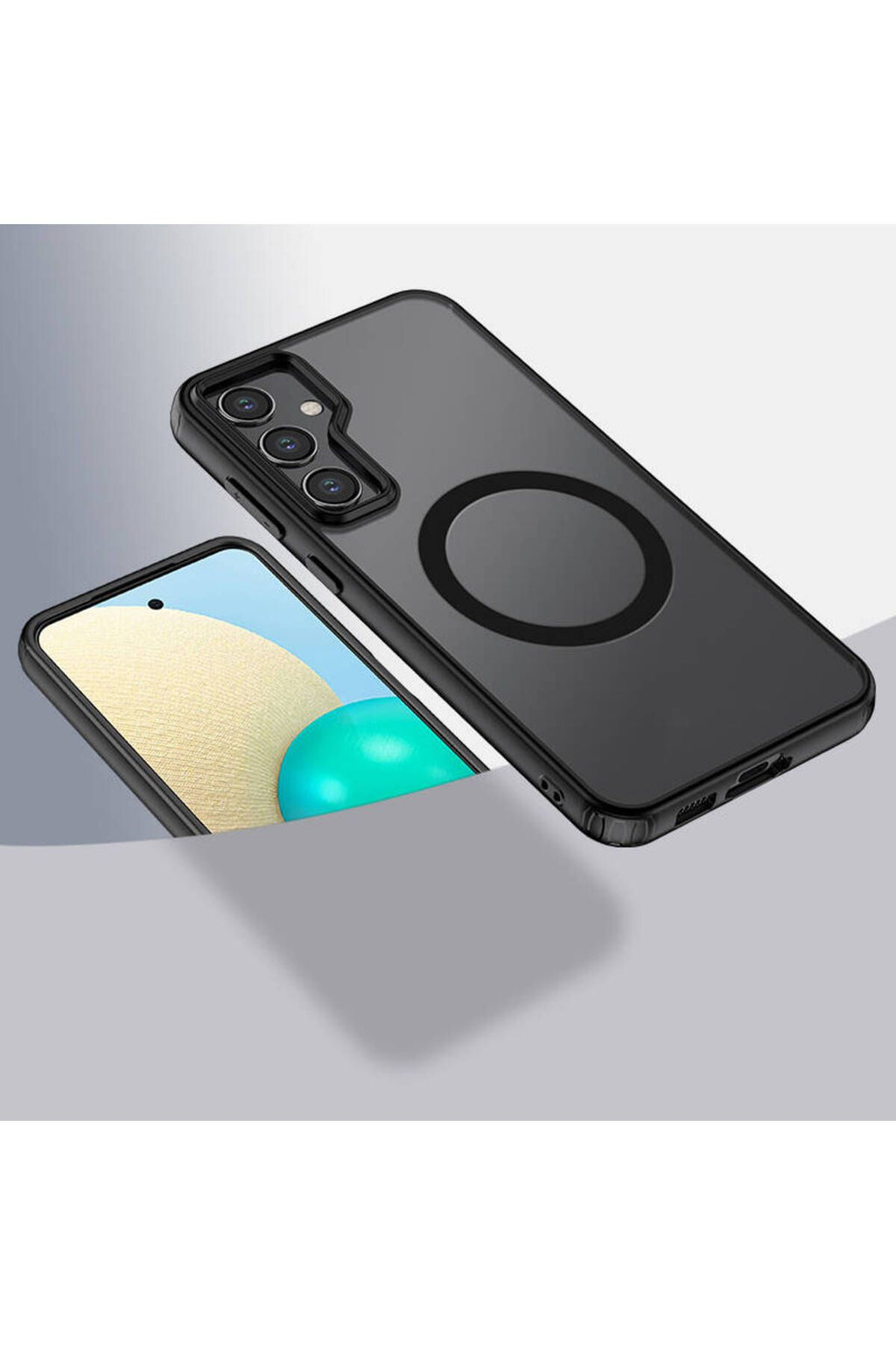 Galaxy S23 FE Uyumlu Sert PC Arka Yüzey Wireless Şarj Özellikli Zore Flet Magsafe Kılıf-Renk