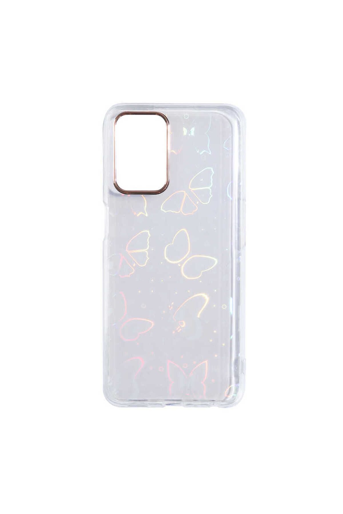 A54 4G Kılıf Zore Sidney Desenli Sert Kapak - Heart No1