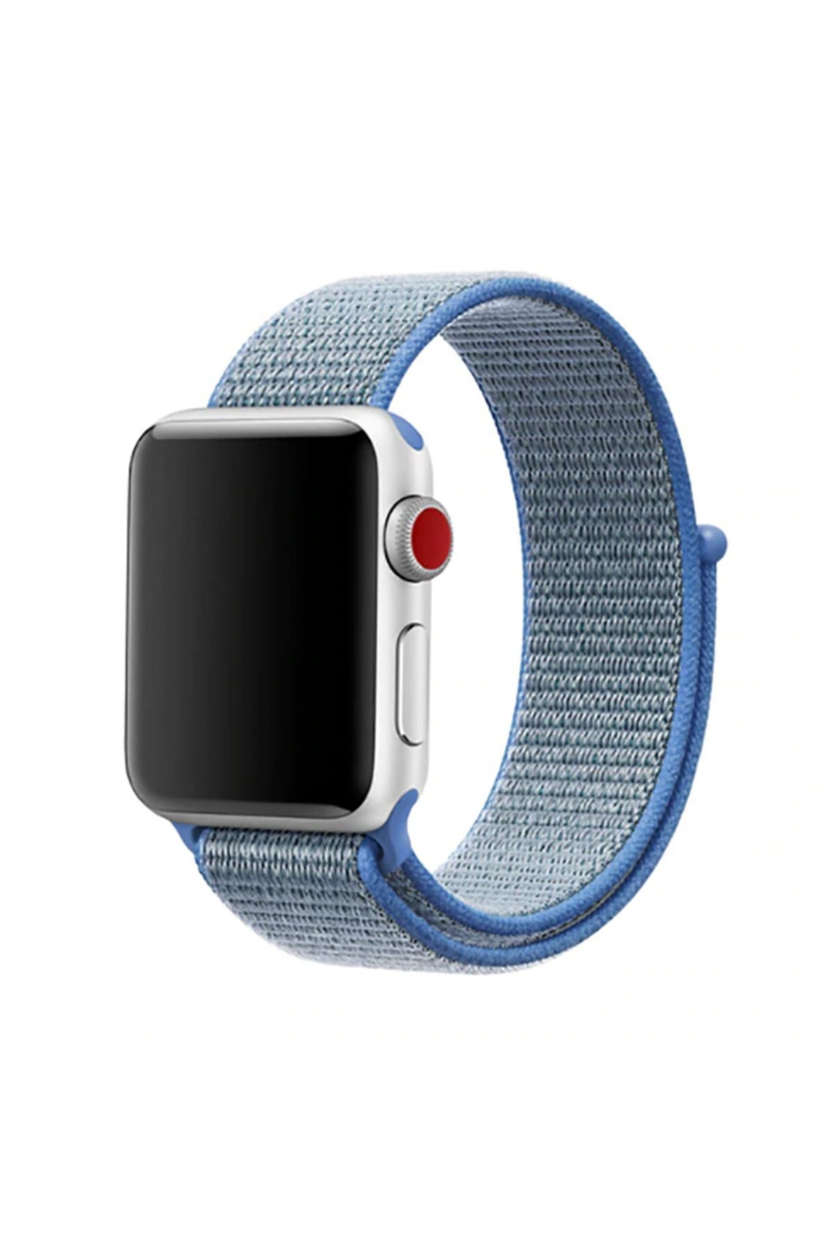 Watch 38mm Uyumlu KRD-03 Hasır Zore Kordon-71-Sea Salt