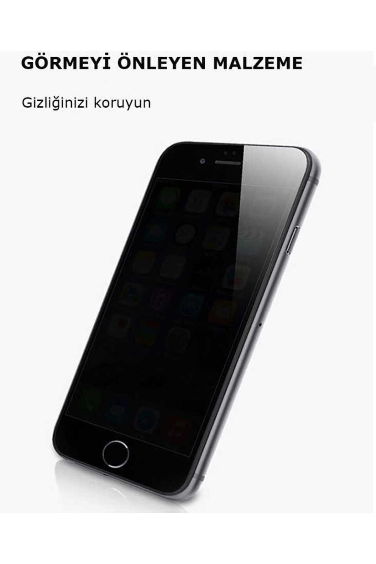 iPhone SE 2022 Uyumlu Zore Kor Privacy Cam Ekran Koruyucu