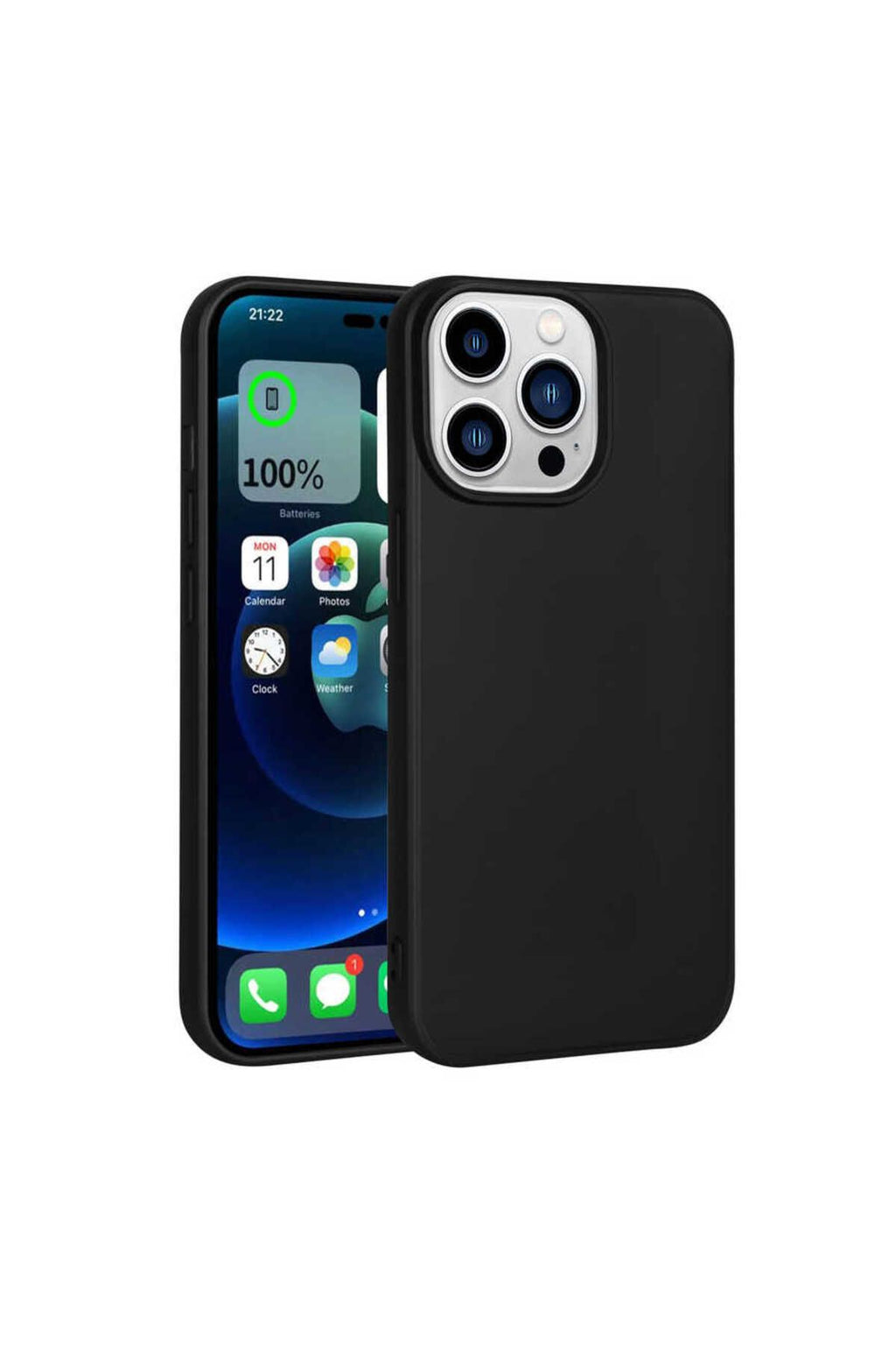 iPhone 14 Pro Max Uyumlu Zore Premier Silikon Kılıf-Siyah