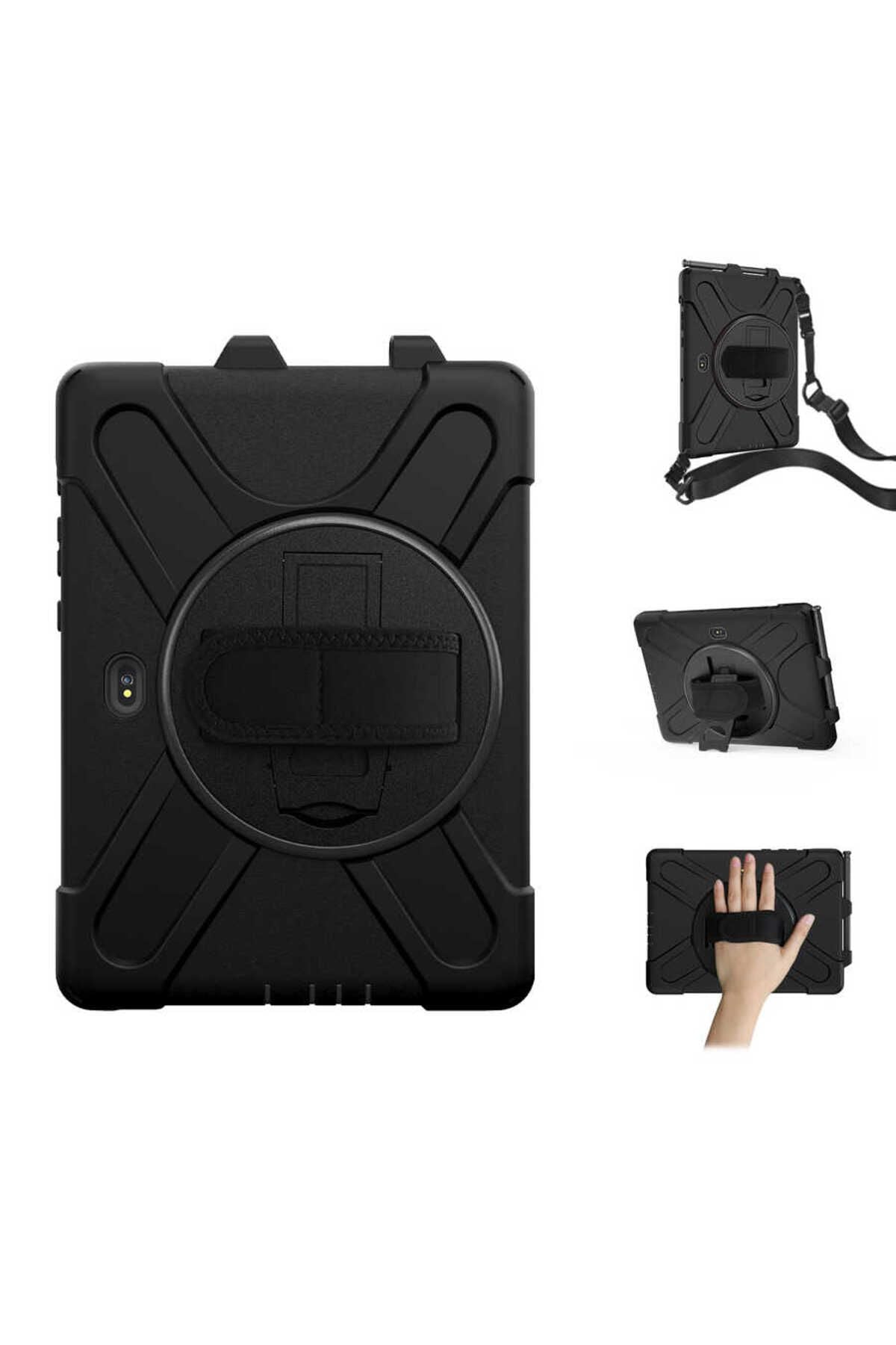 Galaxy Tab Active Pro T547 Zore Defender Tablet Silikon - Siyah