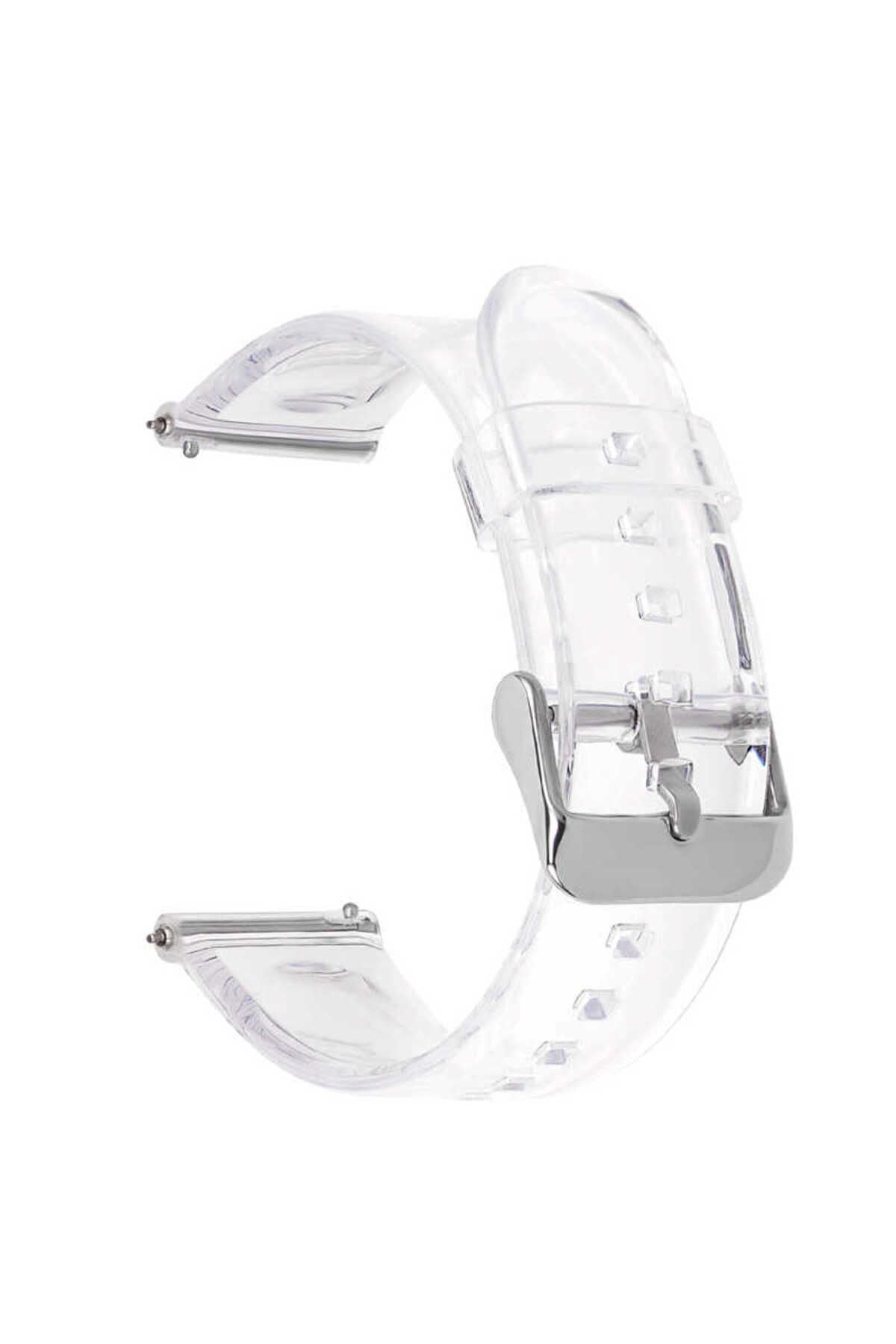 Galaxy Watch 42mm KRD-13 Şeffaf Uyumlu PAK Kordon Renksiz