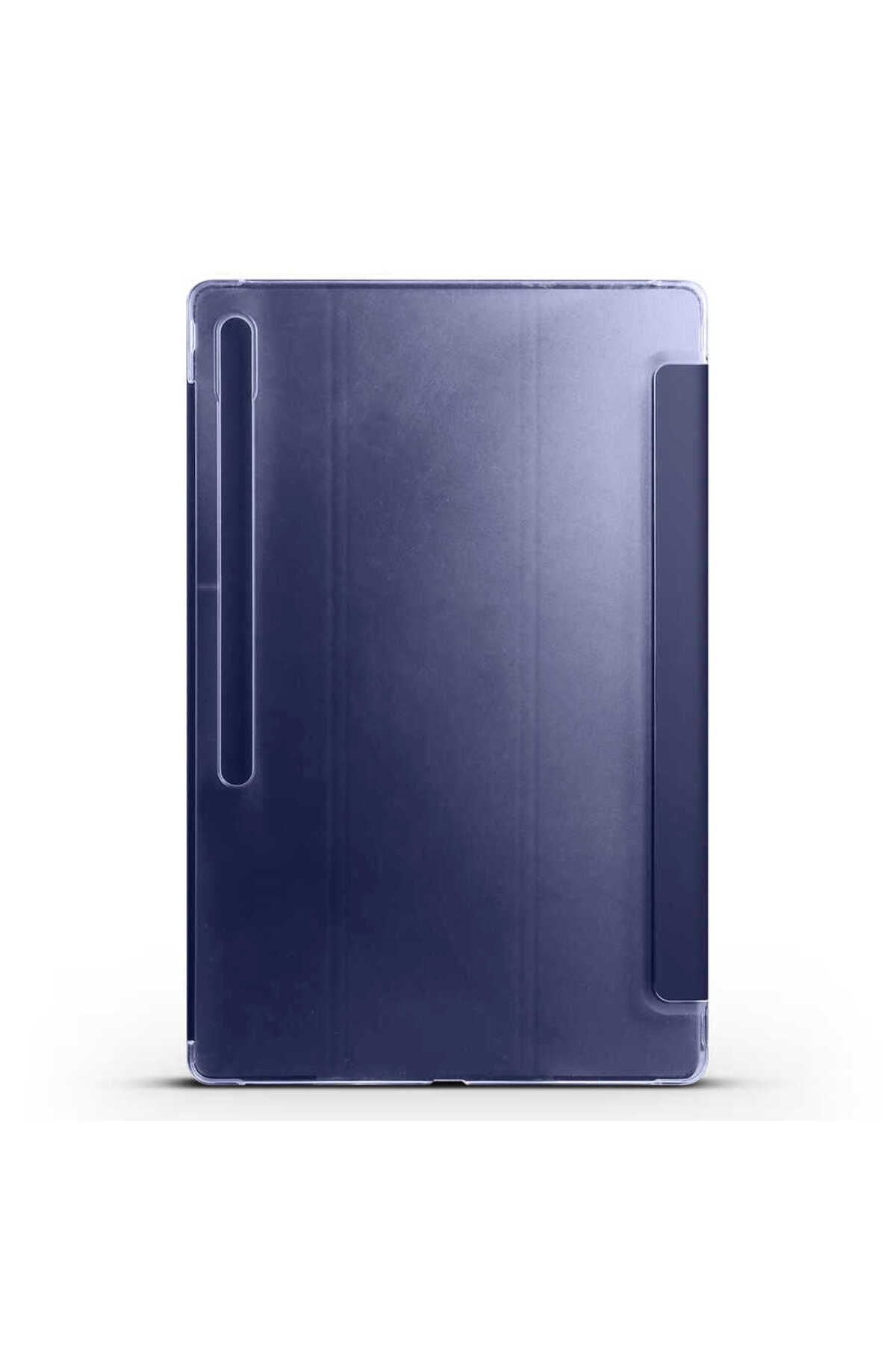 Galaxy Tab S8 Ultra SM-X900  Uyumlu Zore Smart Cover Standlı 1-1 Kılıf-Kırmızı