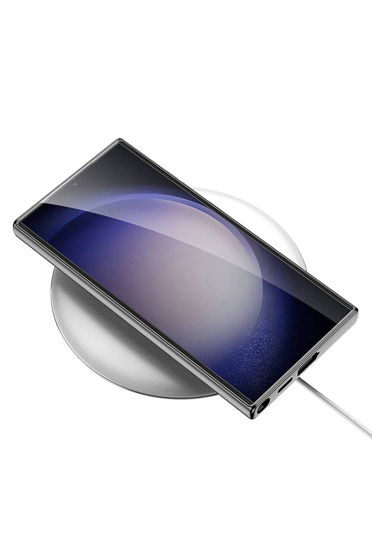 Galaxy S23 Ultra Kılıf Kamera Korumalı Karbon Tasarım Zore Yeni Seri Procase Kapak-Siyah Karbon