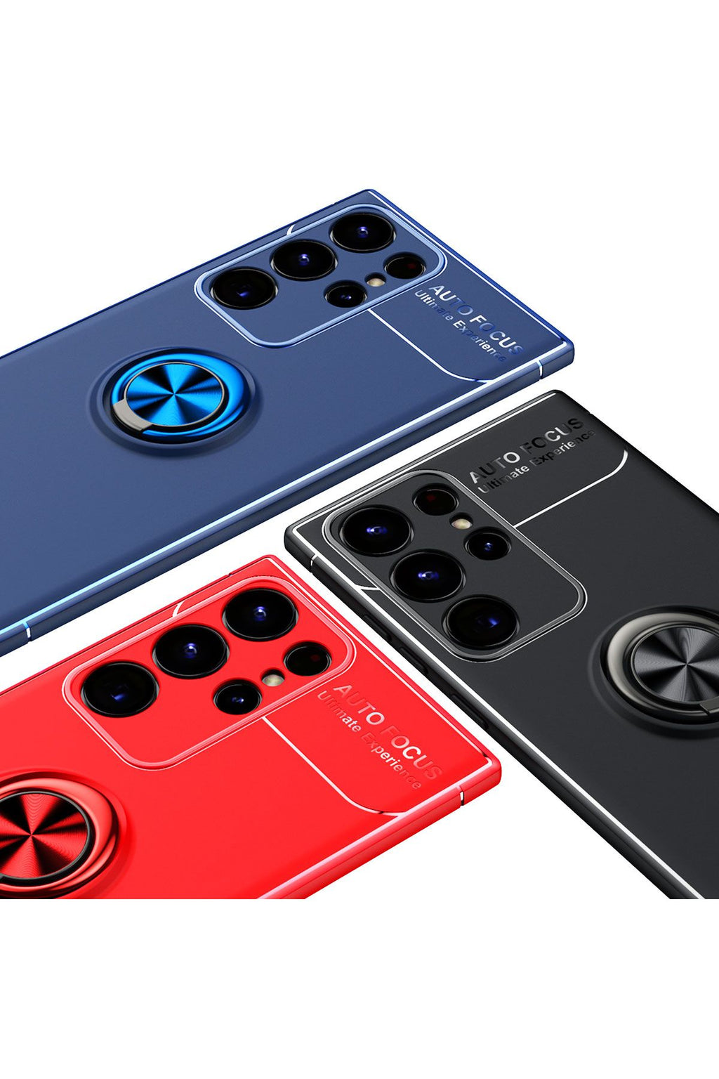 Galaxy S23 Ultra Uyumlu Zore Ravel Silikon Kılıf-Siyah-Mavi