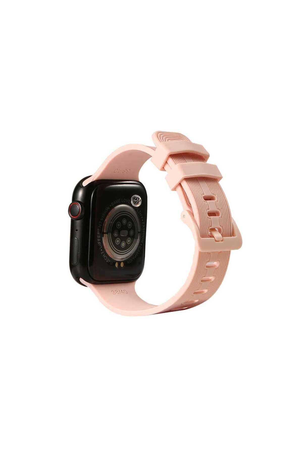 Watch Ultra 49mm Kordon KRD-23 Uyumlu Strap Kayış CLO- Kırmızı