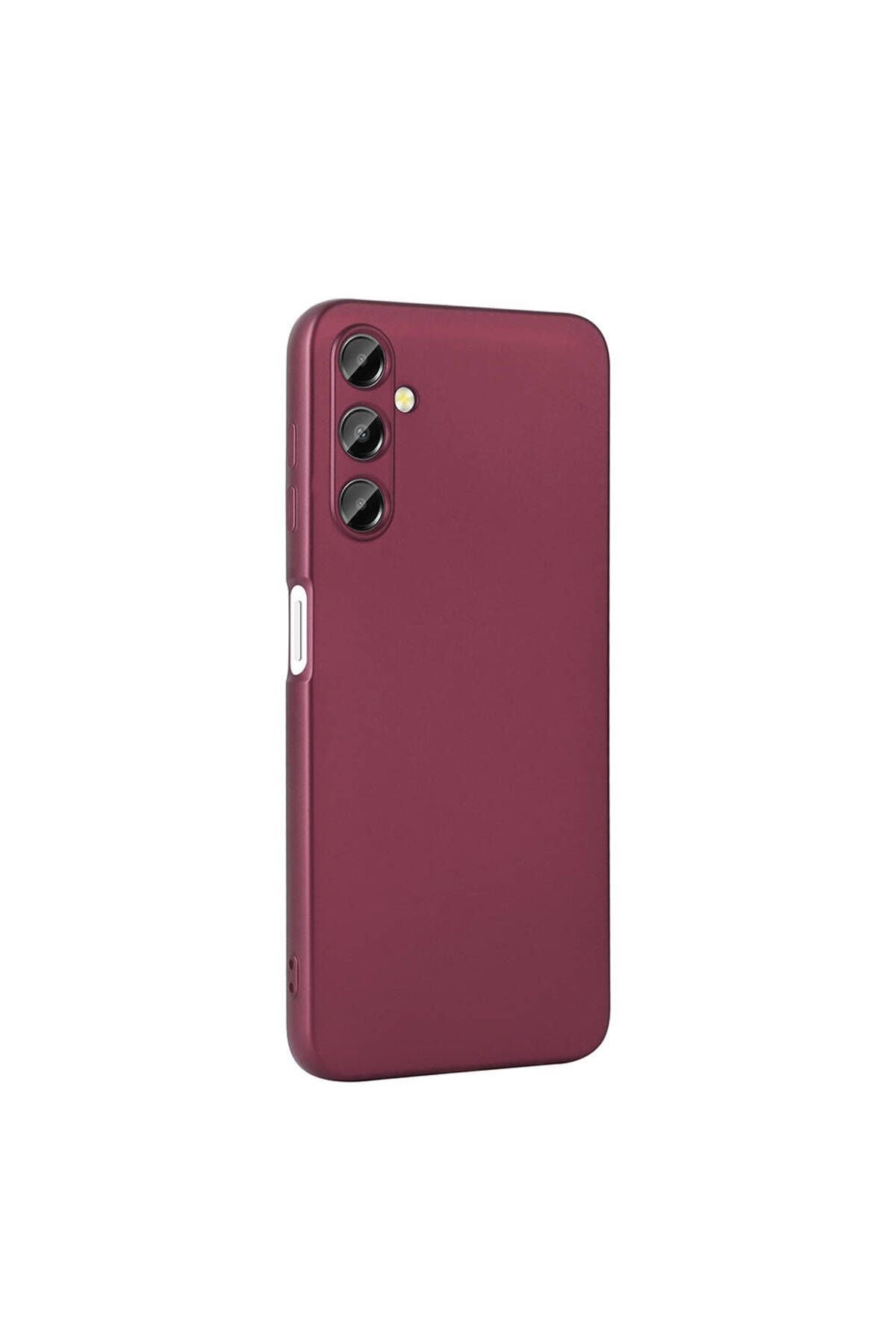 Galaxy A15 Kılıf Zore Premier Silikon Kapak - Mürdüm