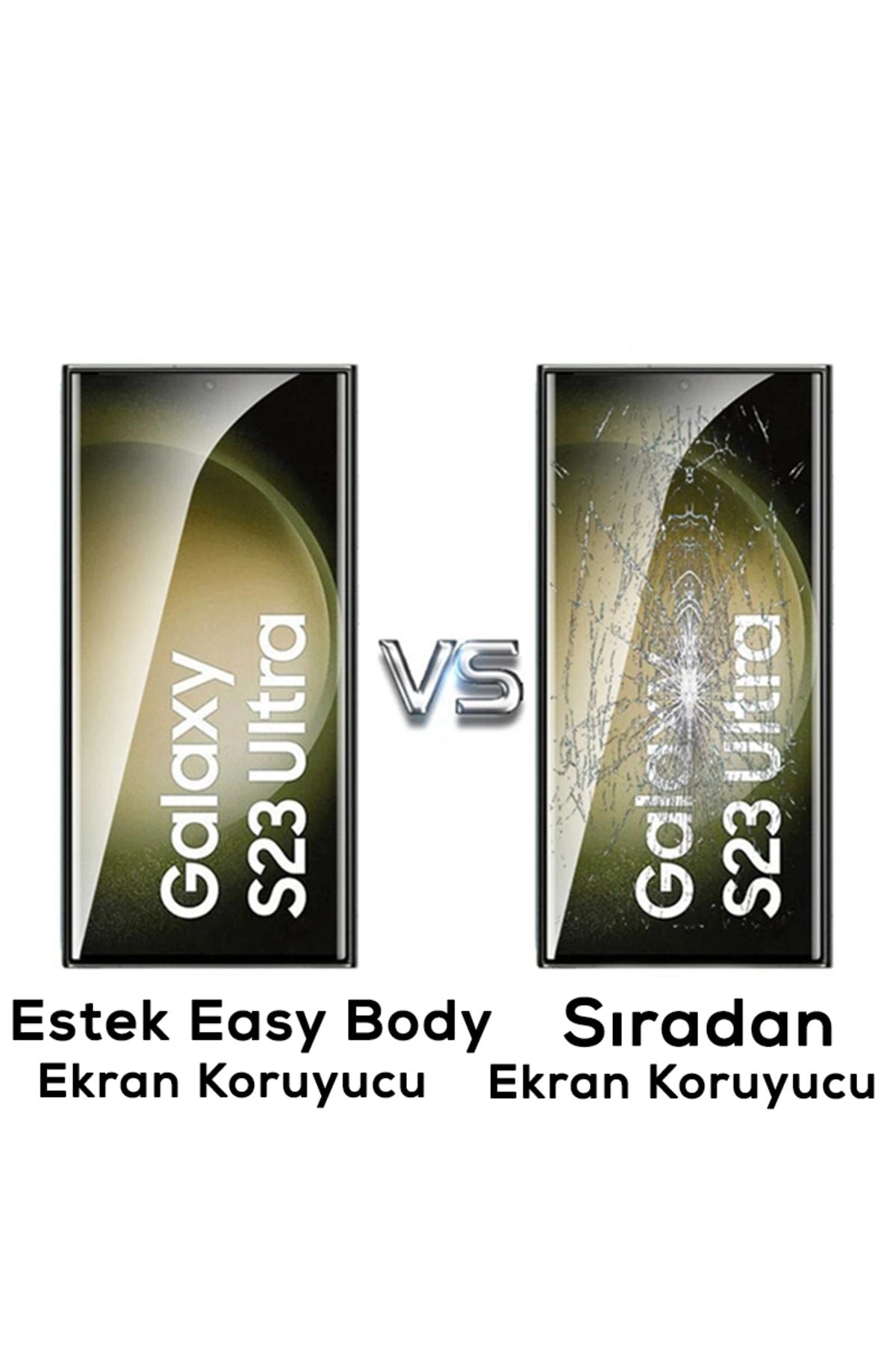 Galaxy S23 Ultra Uyumlu Zore Hizalama Aparatlı Estek Easy Body Ekran Koruyucu