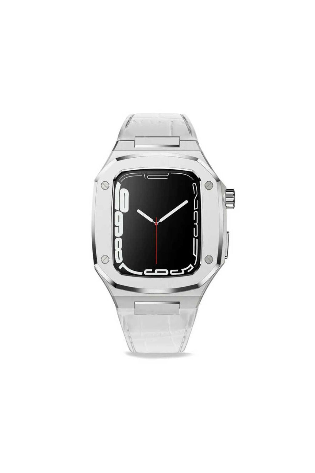 Watch 7 45mm Uyumlu KRD-67 Zore Kordon-Kahverengi-Gümüş