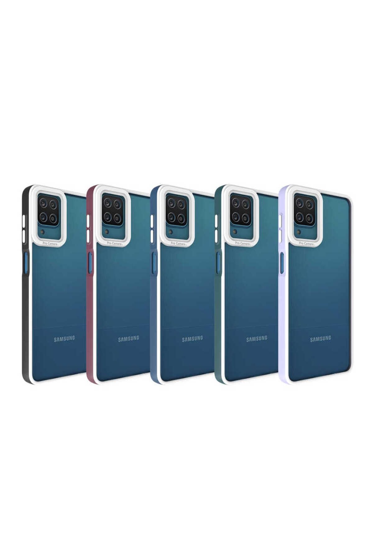 Galaxy A12 Kılıf Zore Mima Kapak - Lila