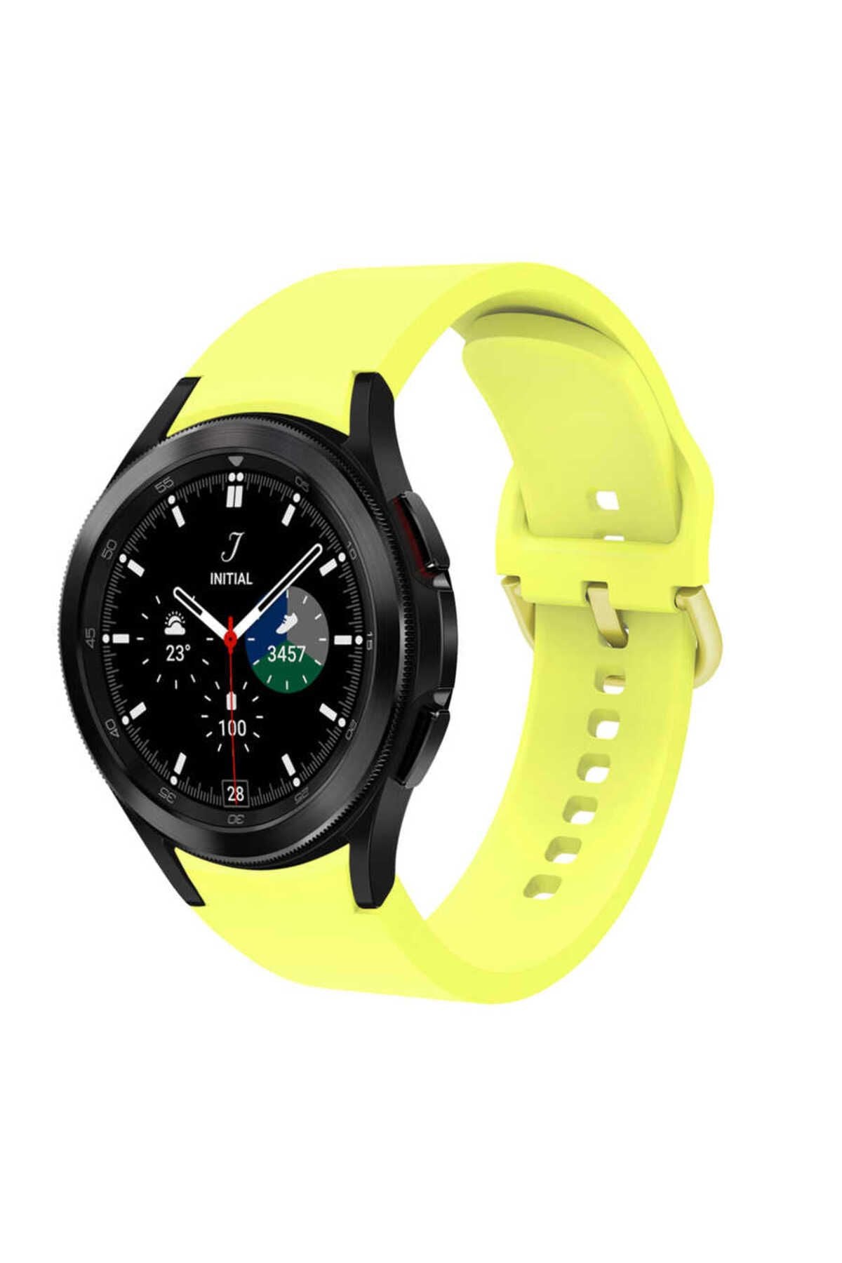 Galaxy Watch 4 Classic 42mm KRD-50 Uyumlu Zore Kordon-Gri