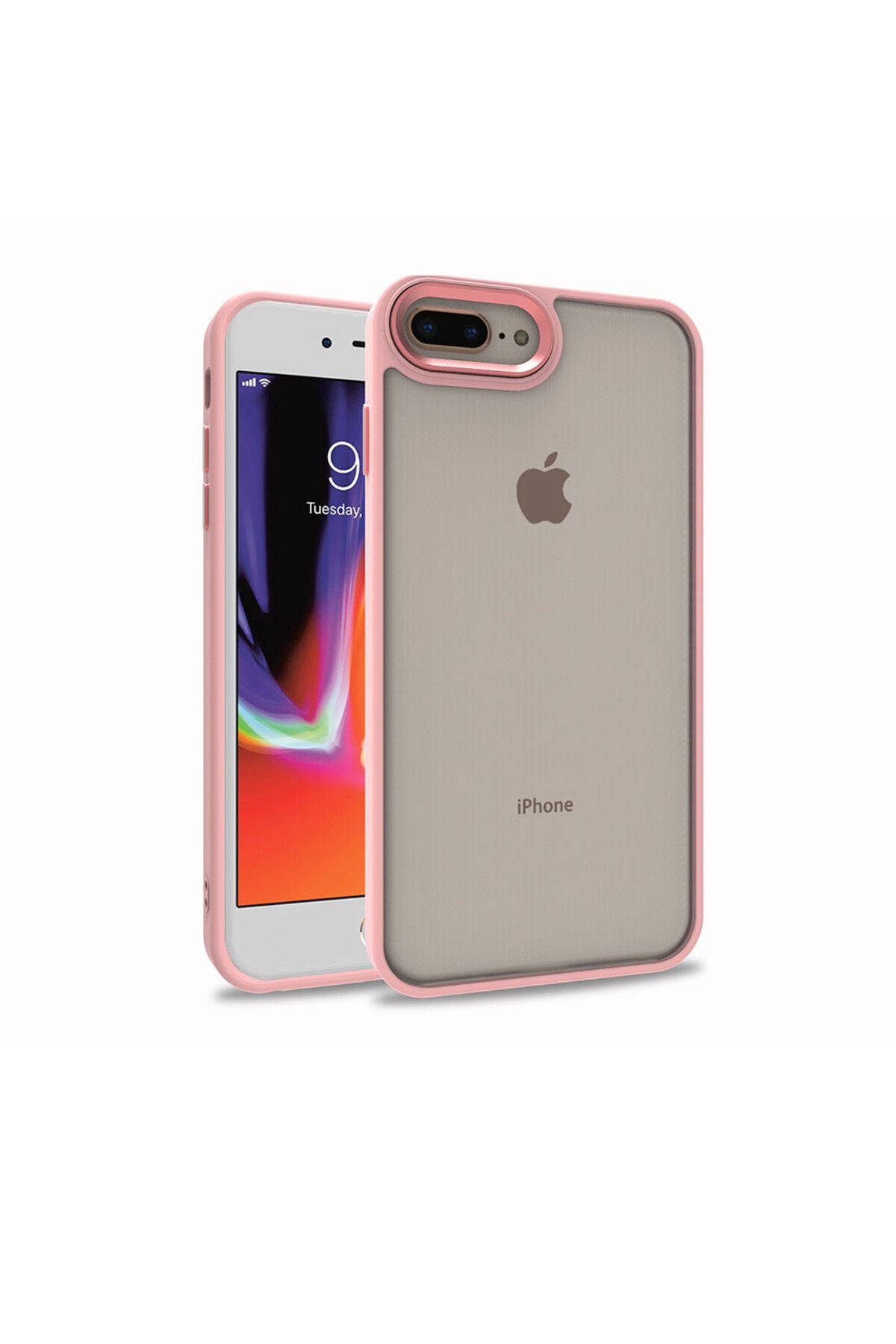 iPhone 8 Plus Kılıf SVL Flora Kapak - Rose Gold