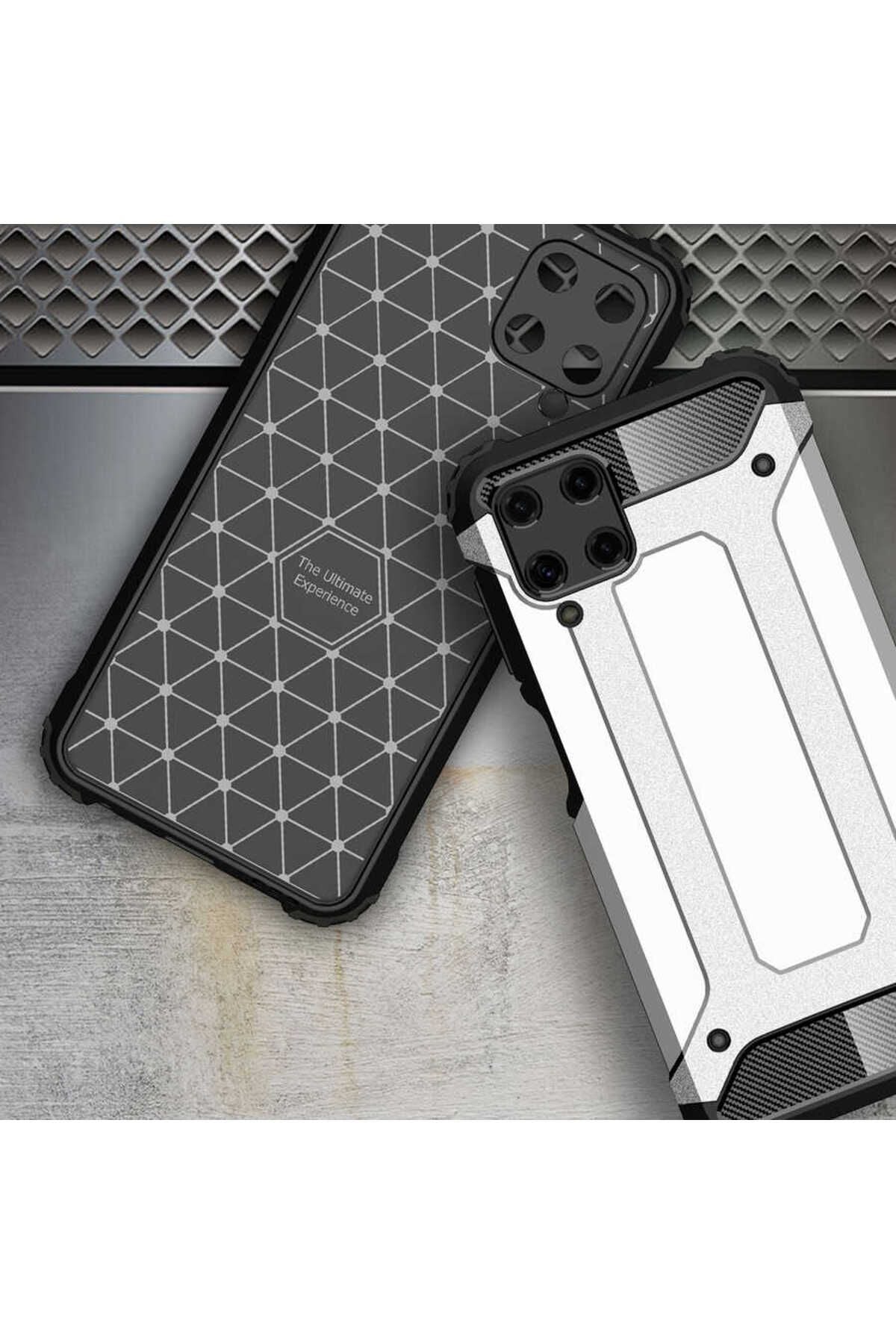 Galaxy A22 4G Kılıf Zore Crash Silikon Kapak - Gold