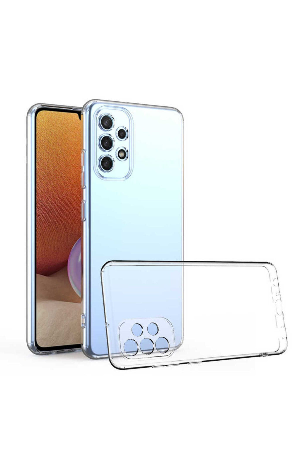 Galaxy A53 5G Kılıf RNTC Kamera Korumalı Süper Silikon Kapak - Renksiz