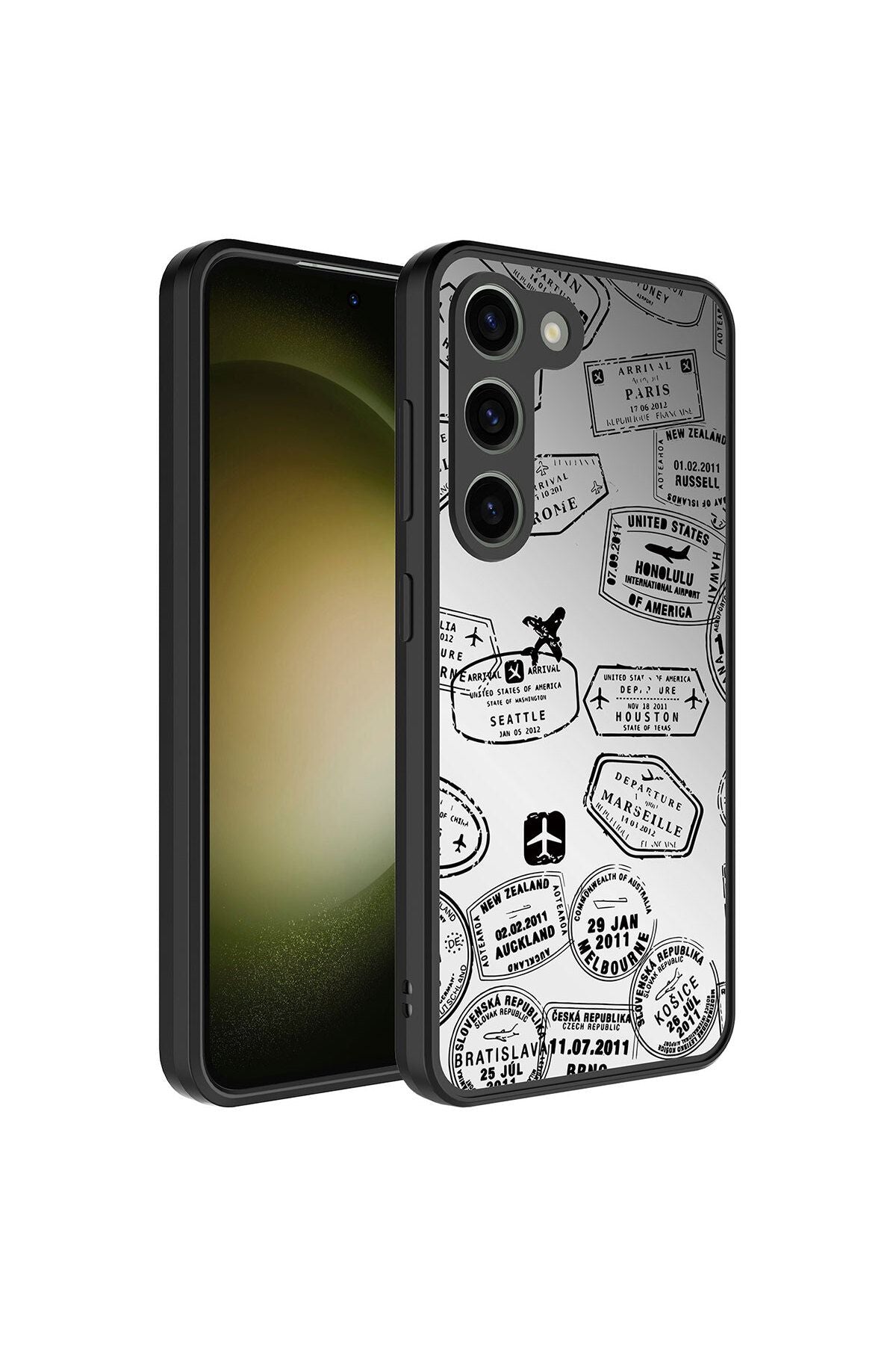 Galaxy S23 Plus Uyumlu Aynalı Desenli Kamera Korumalı Parlak Zore Mirror Kılıf-NSMi