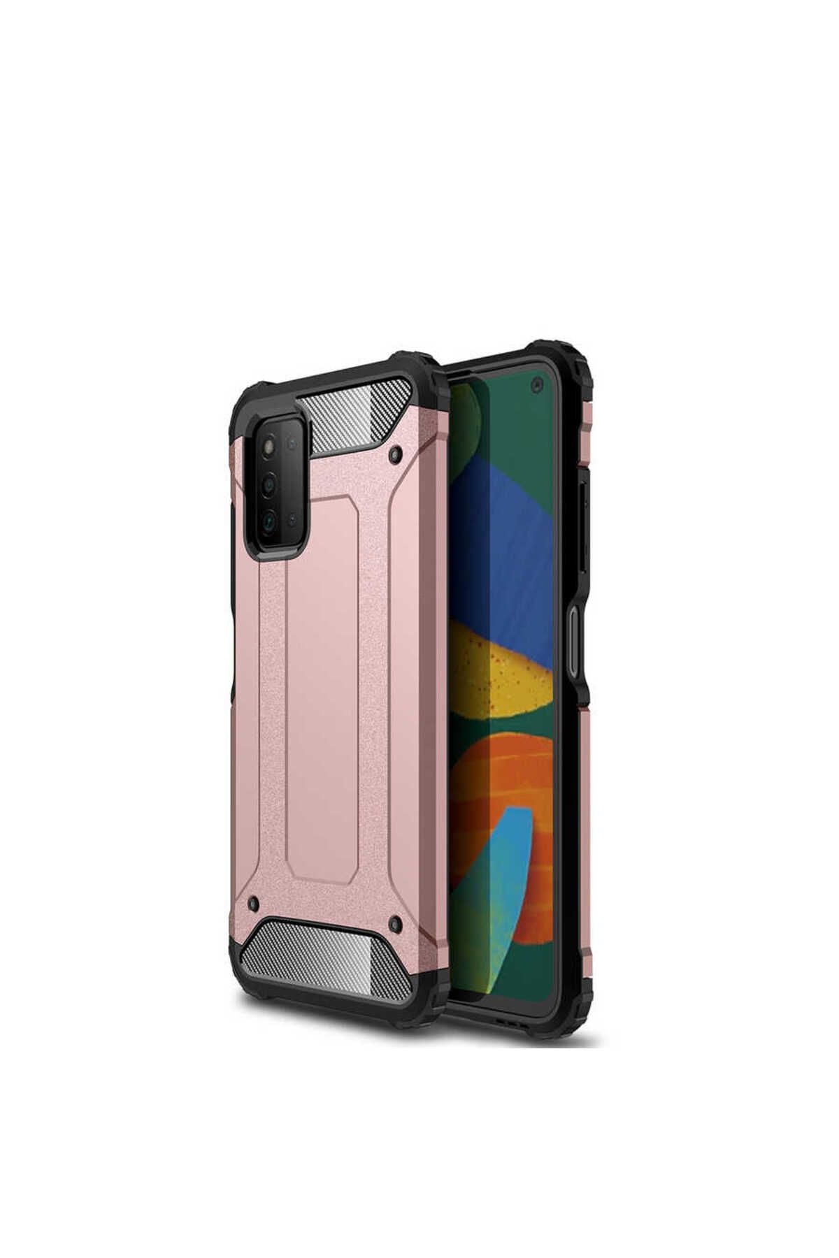 Galaxy A03S Kılıf Zore Crash Silikon Kapak - Mavi