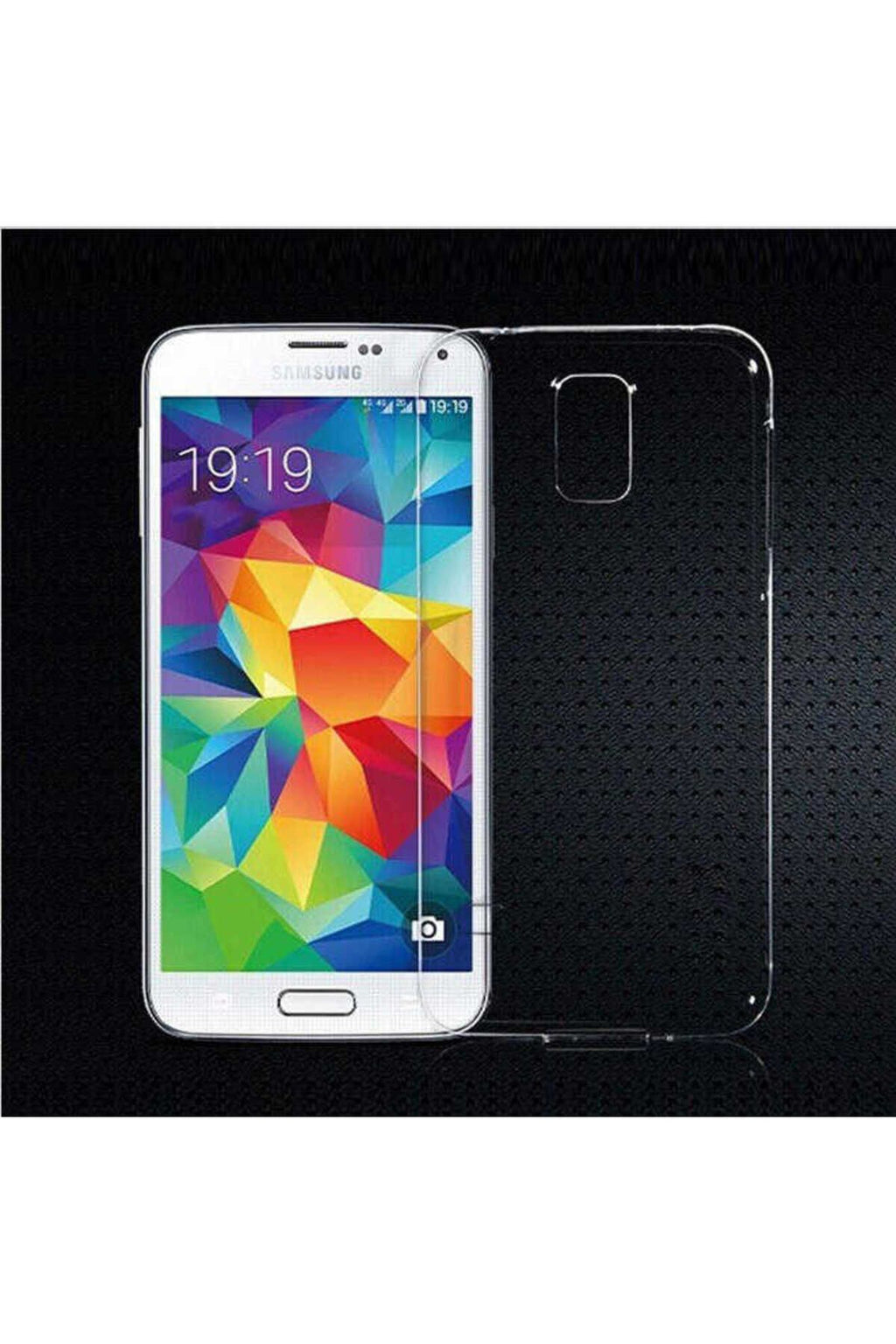 Galaxy S5 İ9600 Kılıf RNTC Süper Silikon Kapak - Renksiz